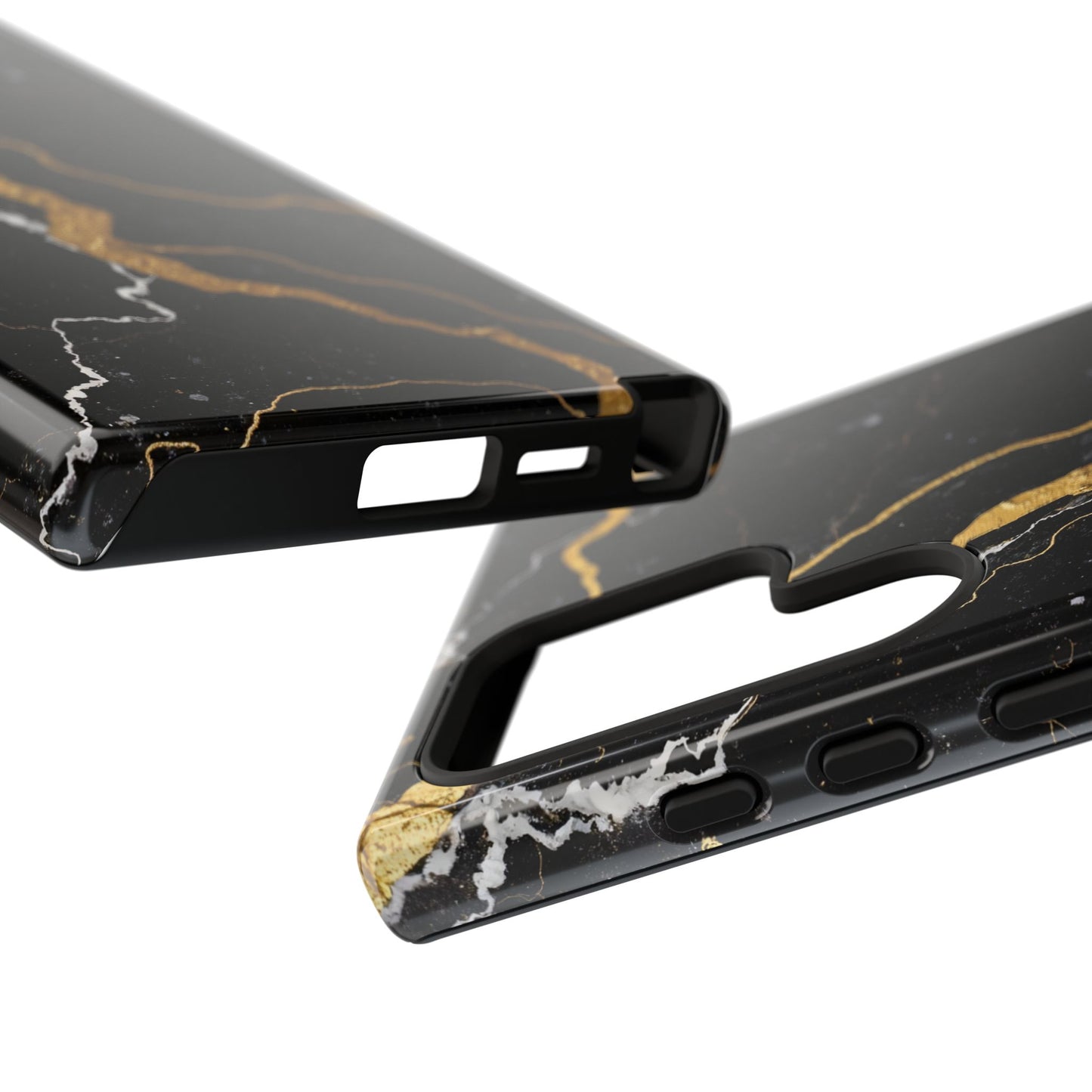 Black & Gold Marble Design Illustration Design Phone Case