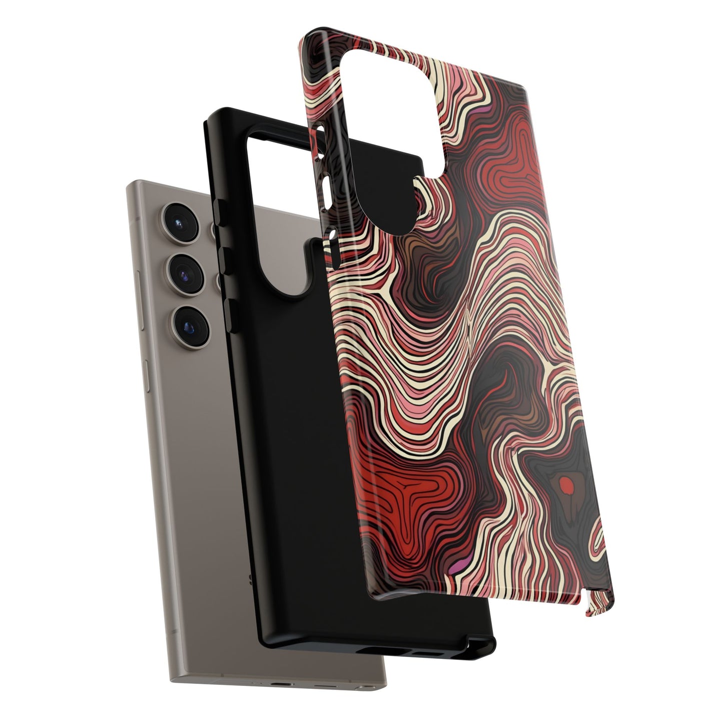 Abstract wavy illusion with swirling lines | Pattern Design