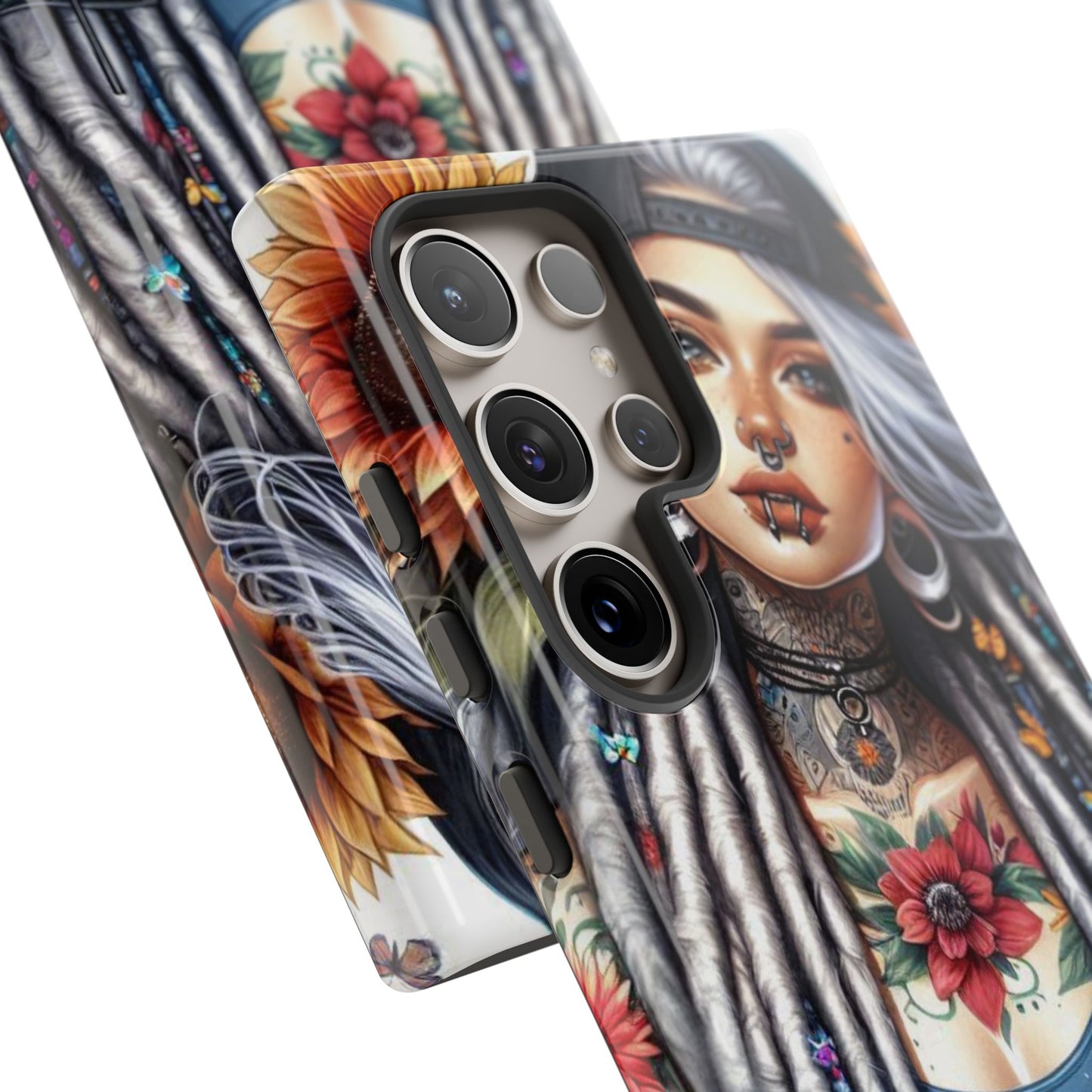 Sunflower Queen – Boho Rebel Tattoo Mobile Cover