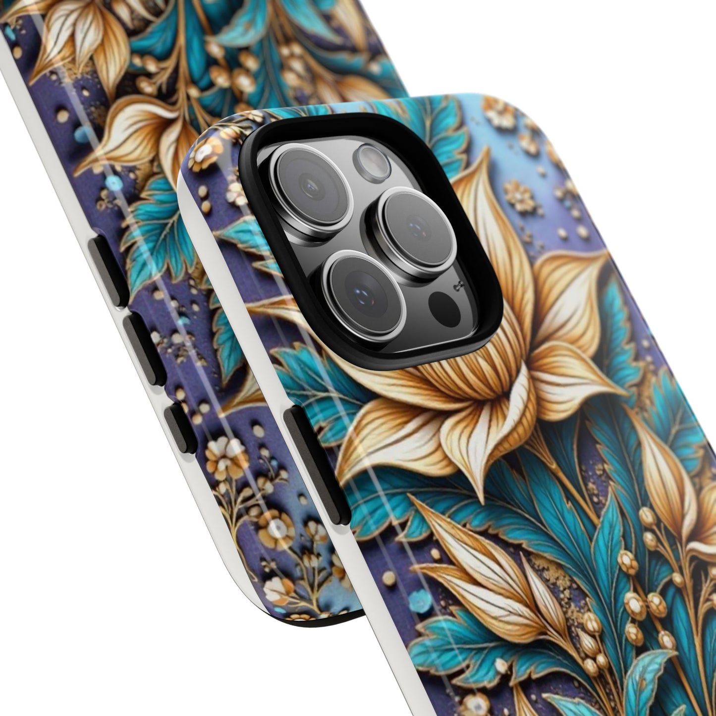 Golden Chrysanthemum: Floral Stained Glass Masterpiece