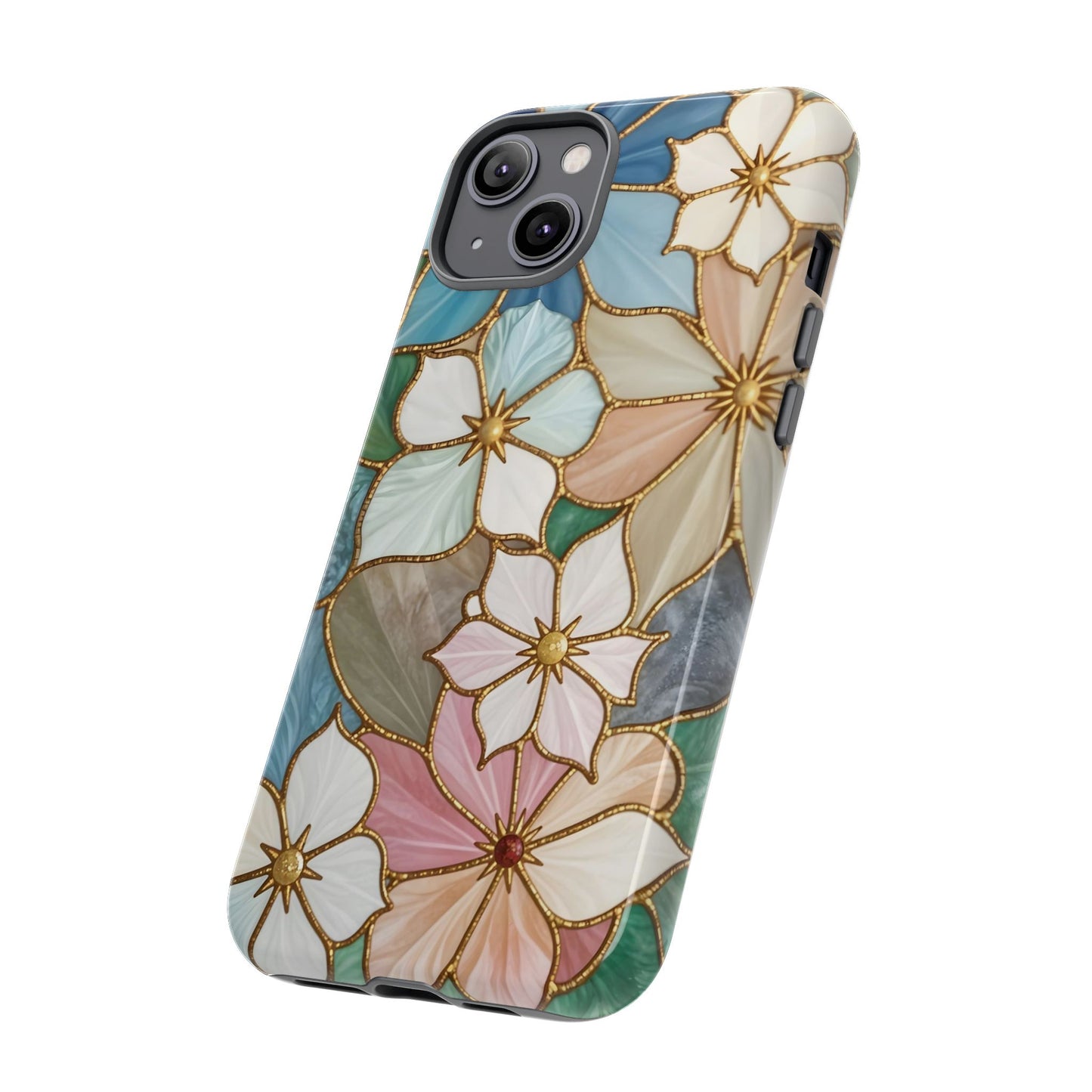 Floral Symphony: Stained Glass Elegance