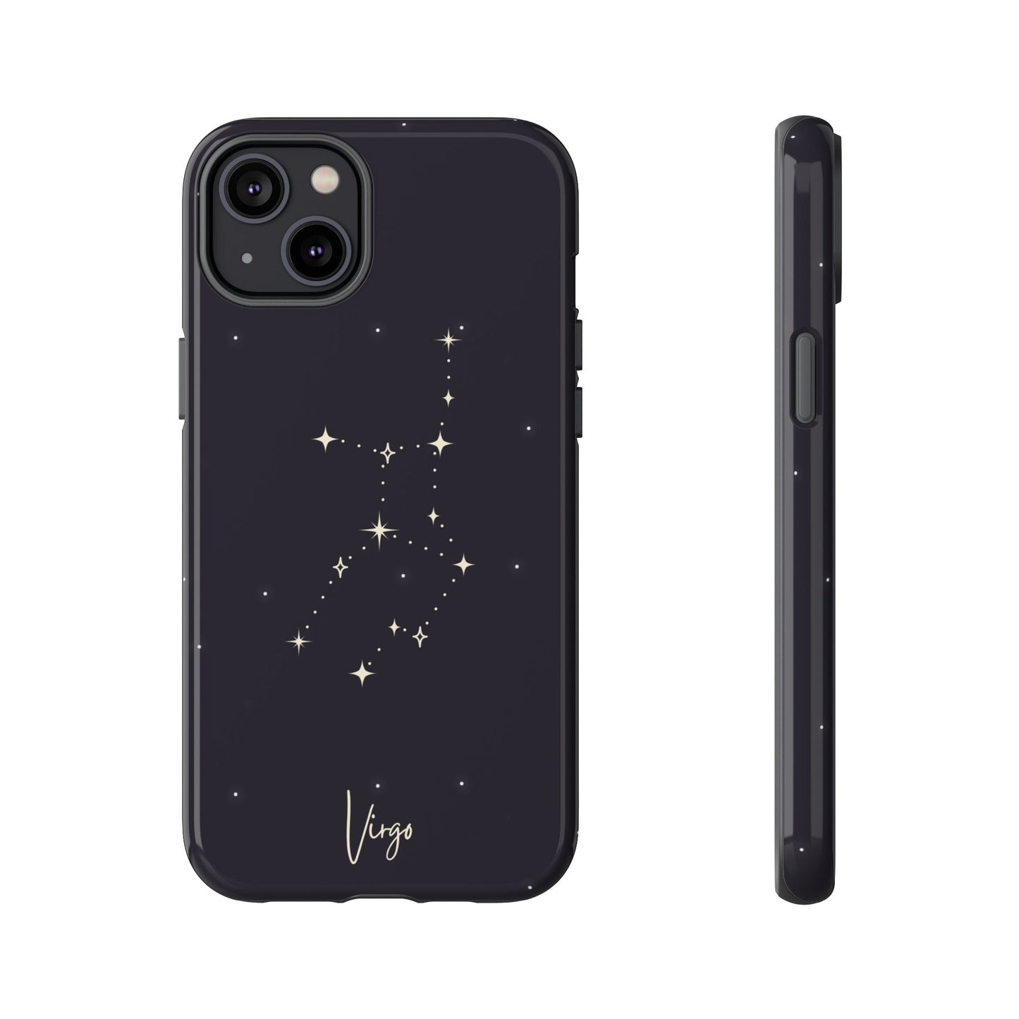 Virgo Astrology Phone Case – Elegant Starry Zodiac Art – Cosmic Style for iPhone, Samsung & Google Pixel