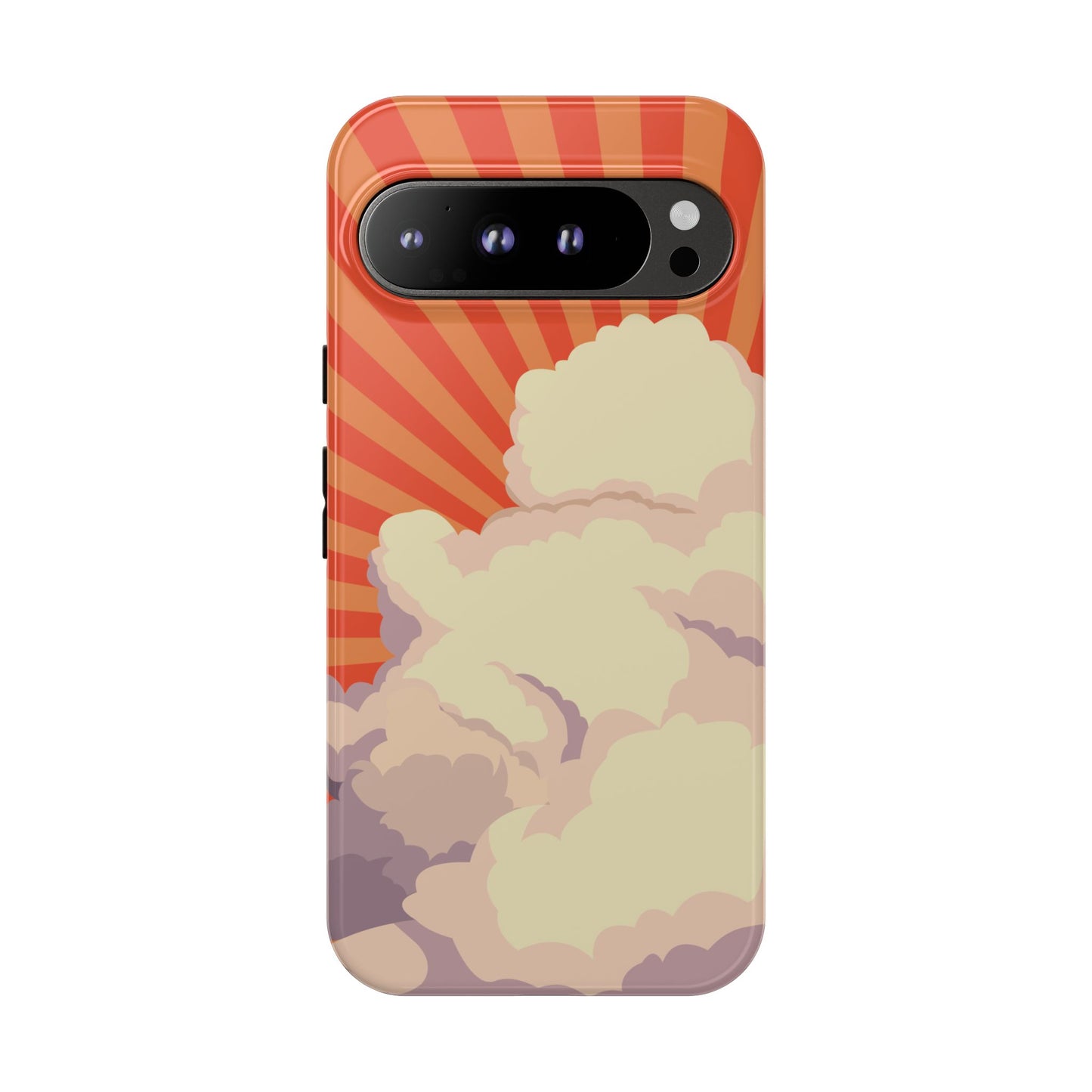 Retro Groovy Cloud Phone Case β 70s Aesthetic for iPhone, Samsung & Google Pixel