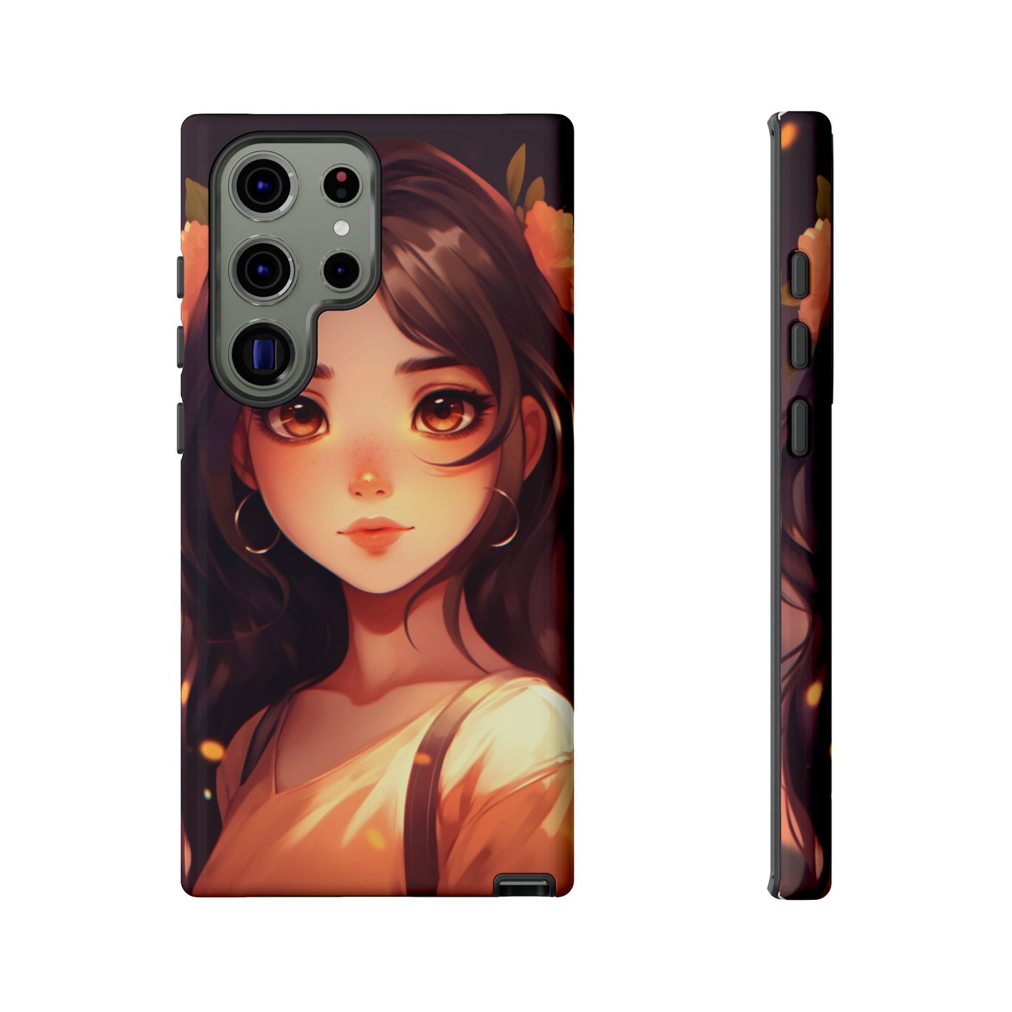 Anime Girl Phone Case - Cute Aesthetic Cover for iPhone, Samsung & Google Pixel, Kawaii Phone Case, Girly Phone Case, Anime Lover Gift