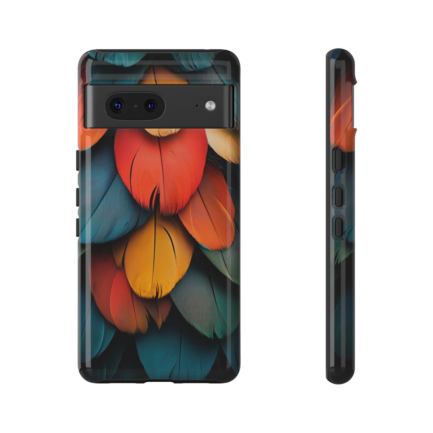 Exotic Macaw Feather Phone Case for iPhone, Samsung & Google Pixel