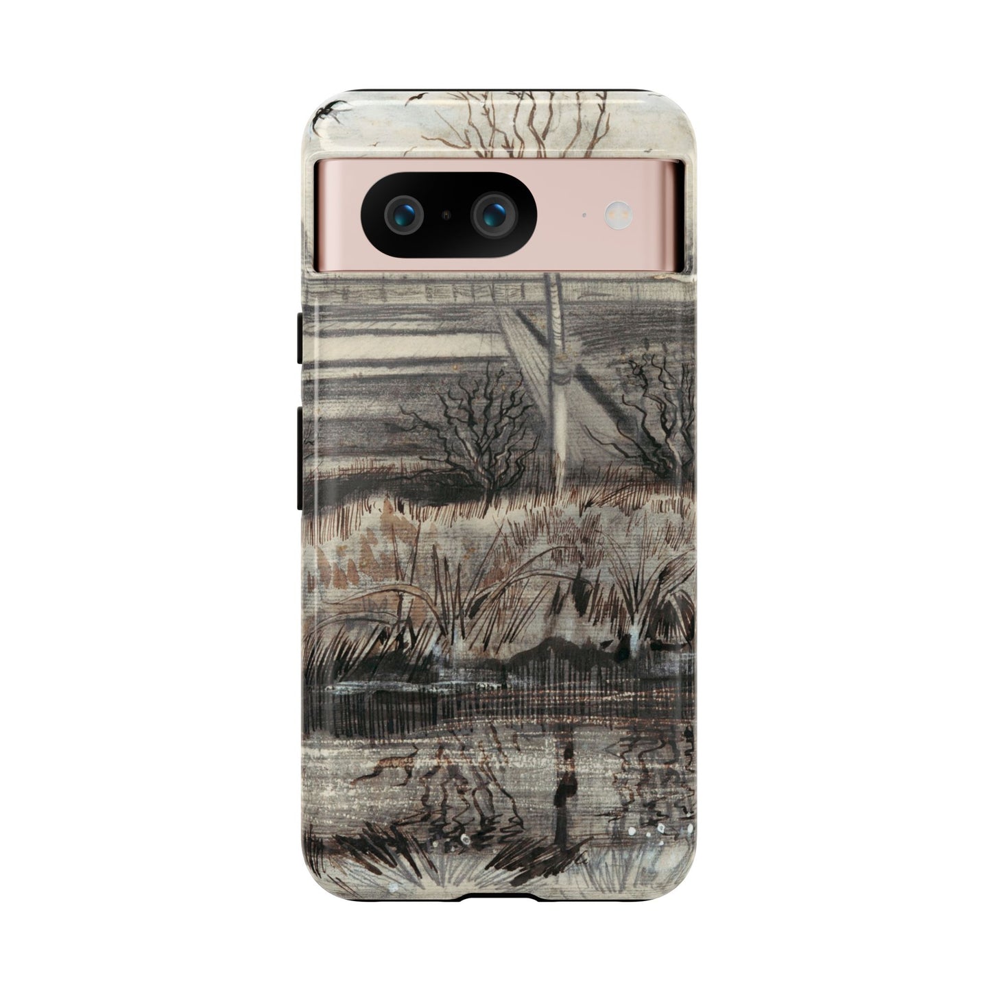 Vincent Van Gogh Lake Painting Phone Case - iPhone, Samsung, Google Pixel - Artistic Impressionist Cover