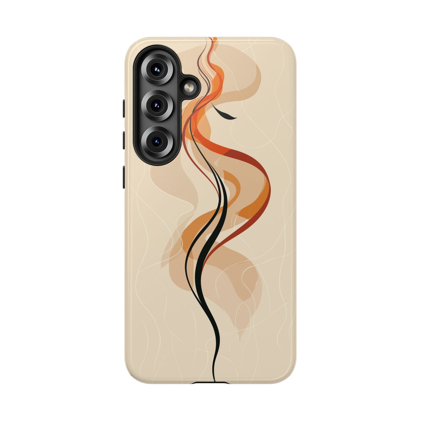 Feminine Flame: Abstract Grace Phone Case for iPhone, Samsung & Pixel