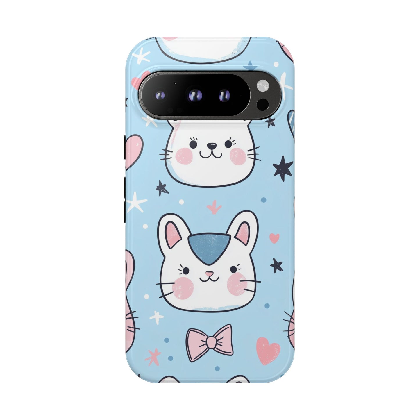 Kawaii Kitty Love Anime Phone Case for iPhone, Samsung, Google Pixel