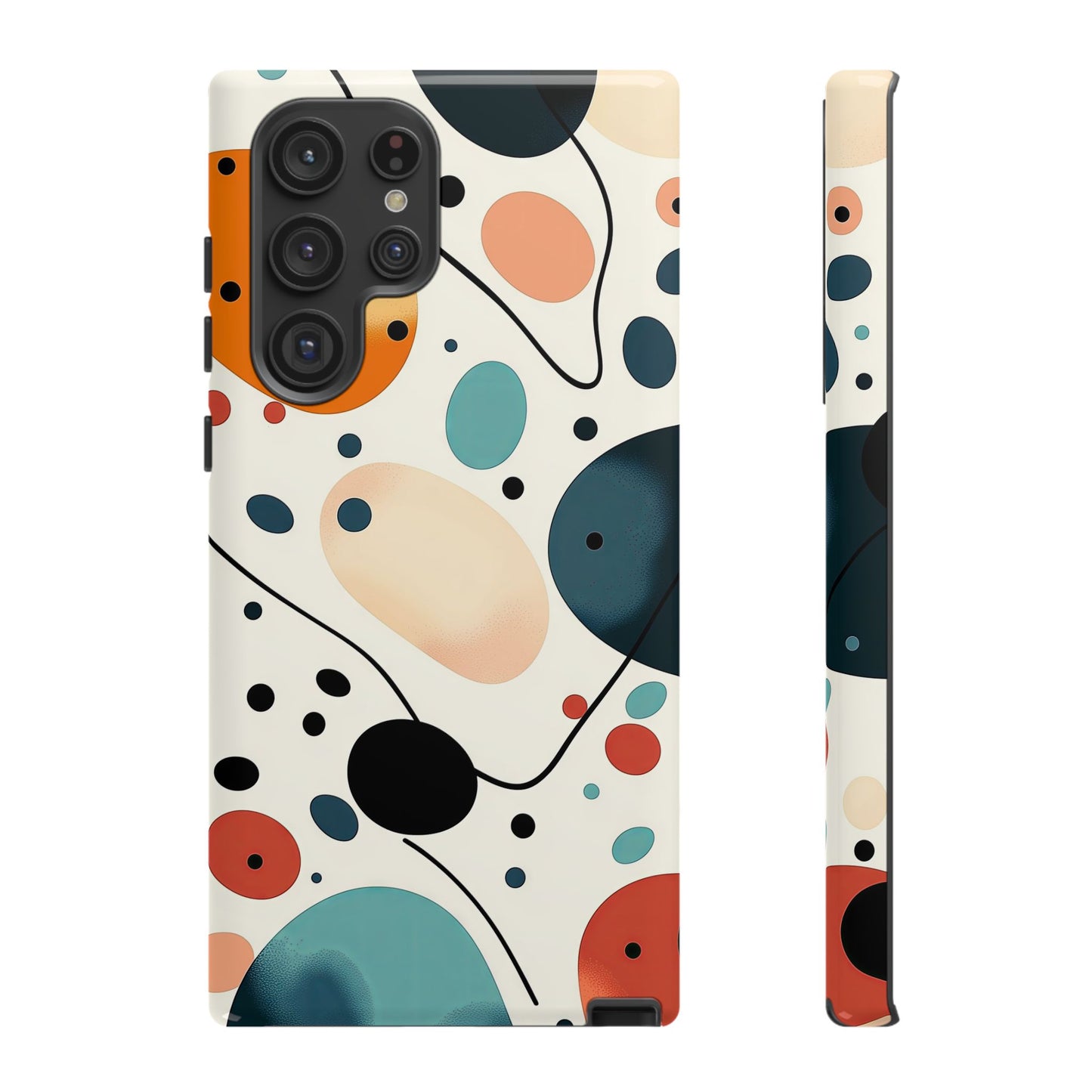 Retro Pop Pebbles – Abstract Vibe Phone Case for iPhone, Samsung & Pixel