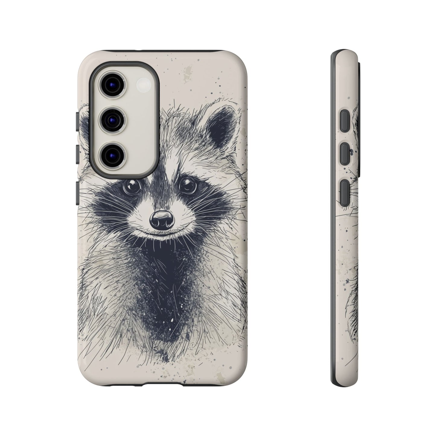 Midnight Mischief: Raccoon Portrait Phone Case for iPhone, Samsung & Pixel