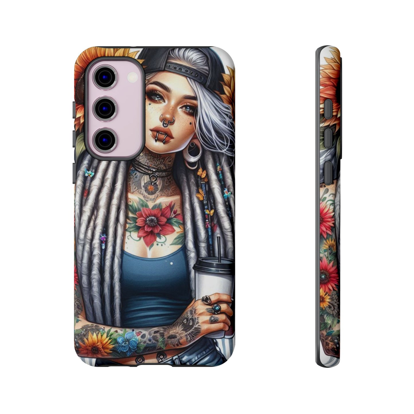 Sunflower Queen – Boho Rebel Tattoo Mobile Cover