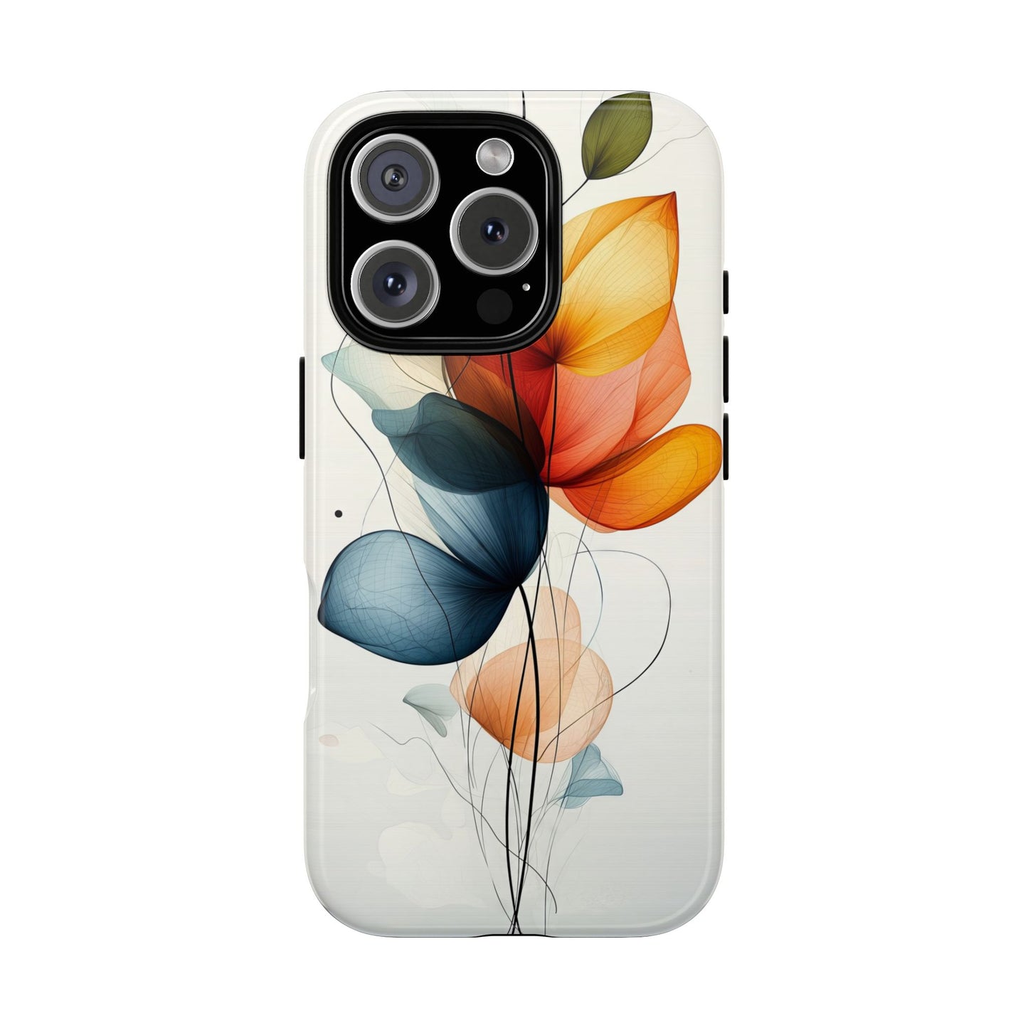 Whispering Petals – Elegant Floral Art Case for iPhone, Pixel & Samsung