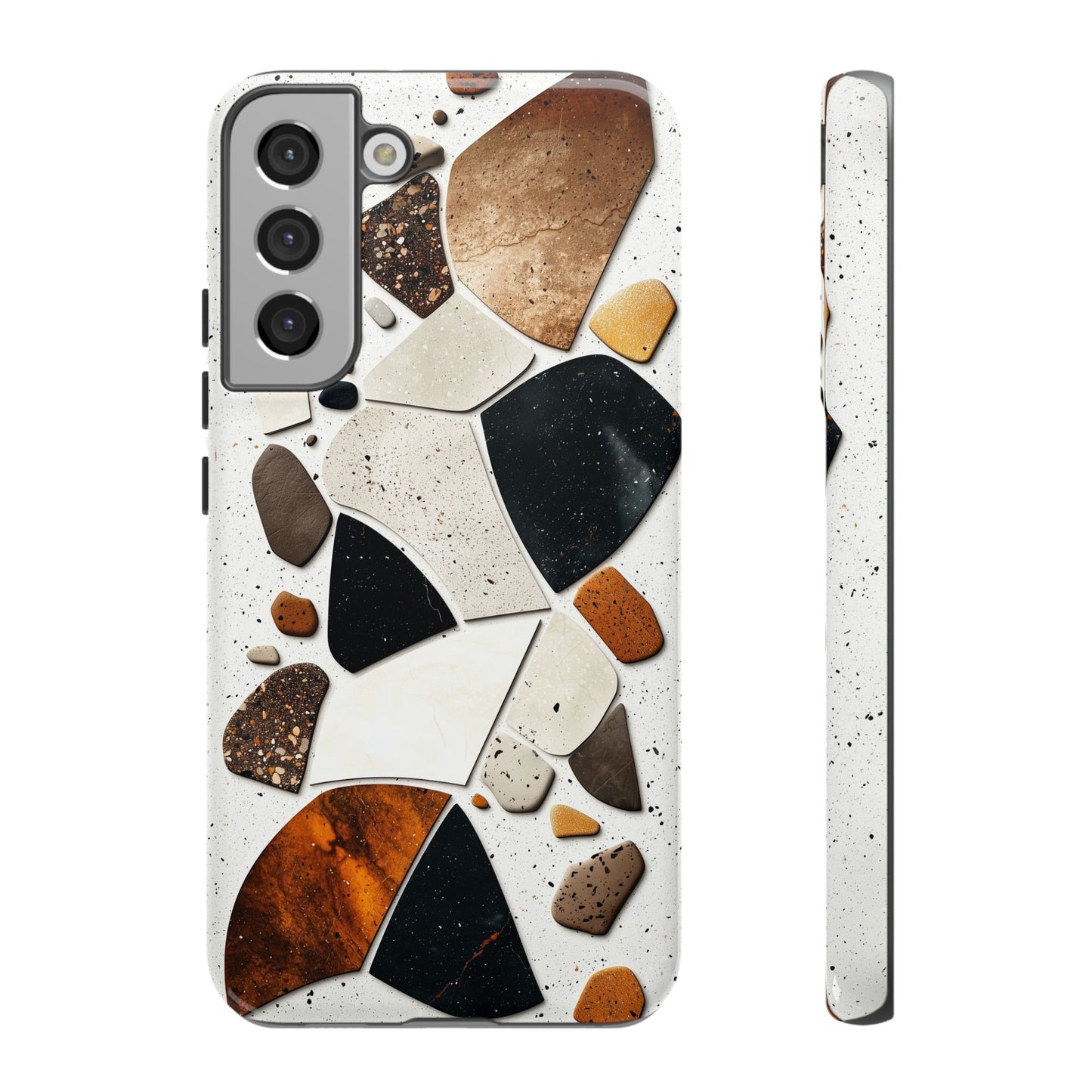 Earthy Terrazzo Abstract Phone Case β Natural & Bold for iPhone, google Pixel & Samsung