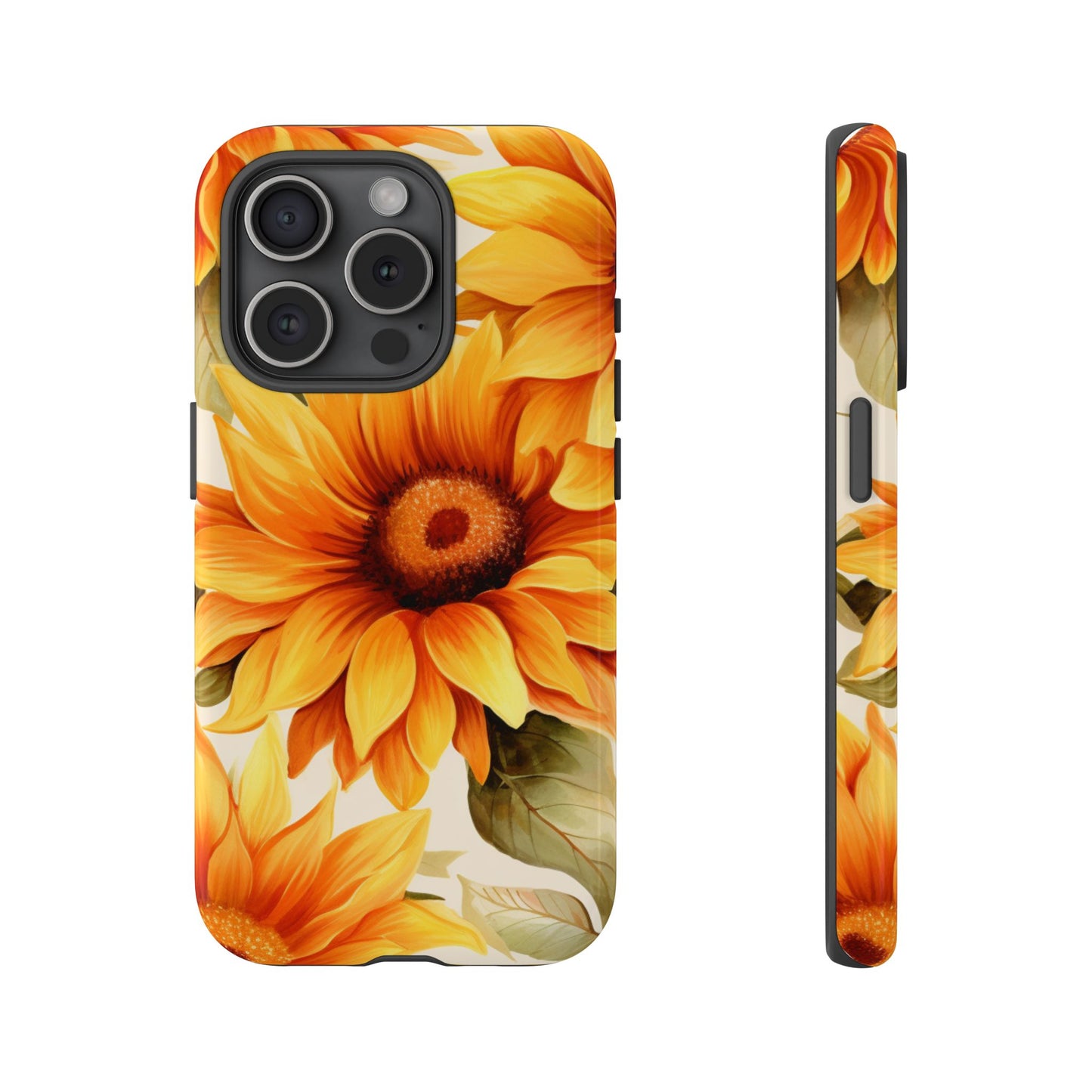 Golden Sunflower Glow Mobile Case – Radiant & Elegant