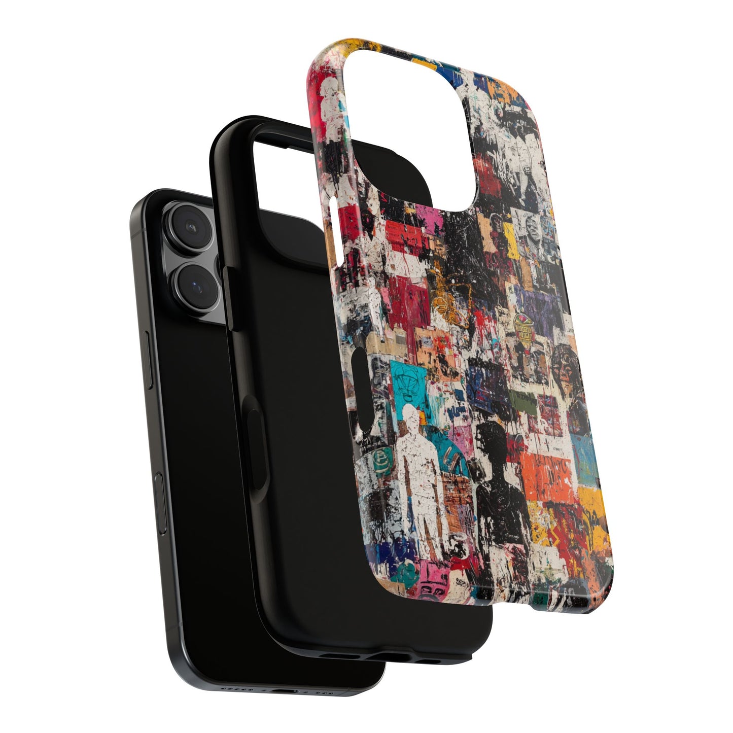 Graffiti Phone Case – Basquiat Street Art Design - iPhone, Samsung & Google Pixel Cover - Artistic Painting Case, Art Lover Gift