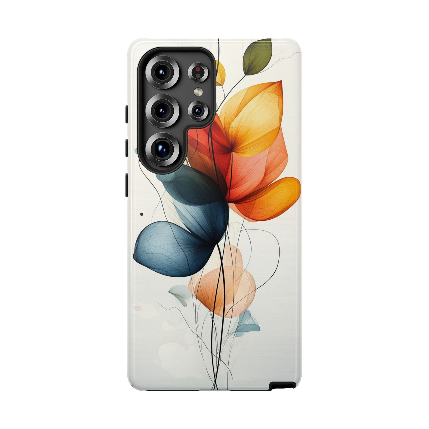 Whispering Petals – Elegant Floral Art Case for iPhone, Pixel & Samsung
