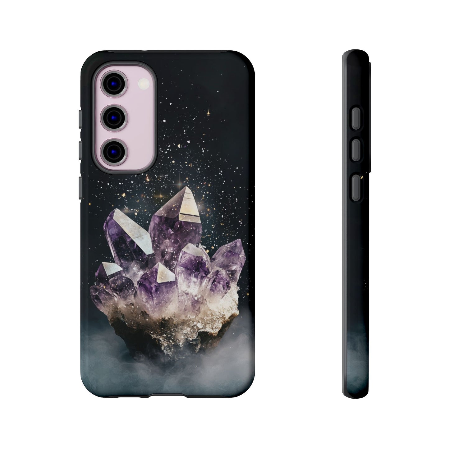 Celestial Amethyst Crystal Phone Case for iPhone, Samsung & Google Pixel