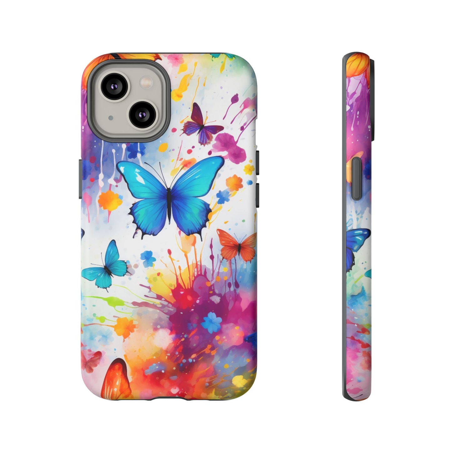 Vibrant Watercolor Butterfly Mobile Case