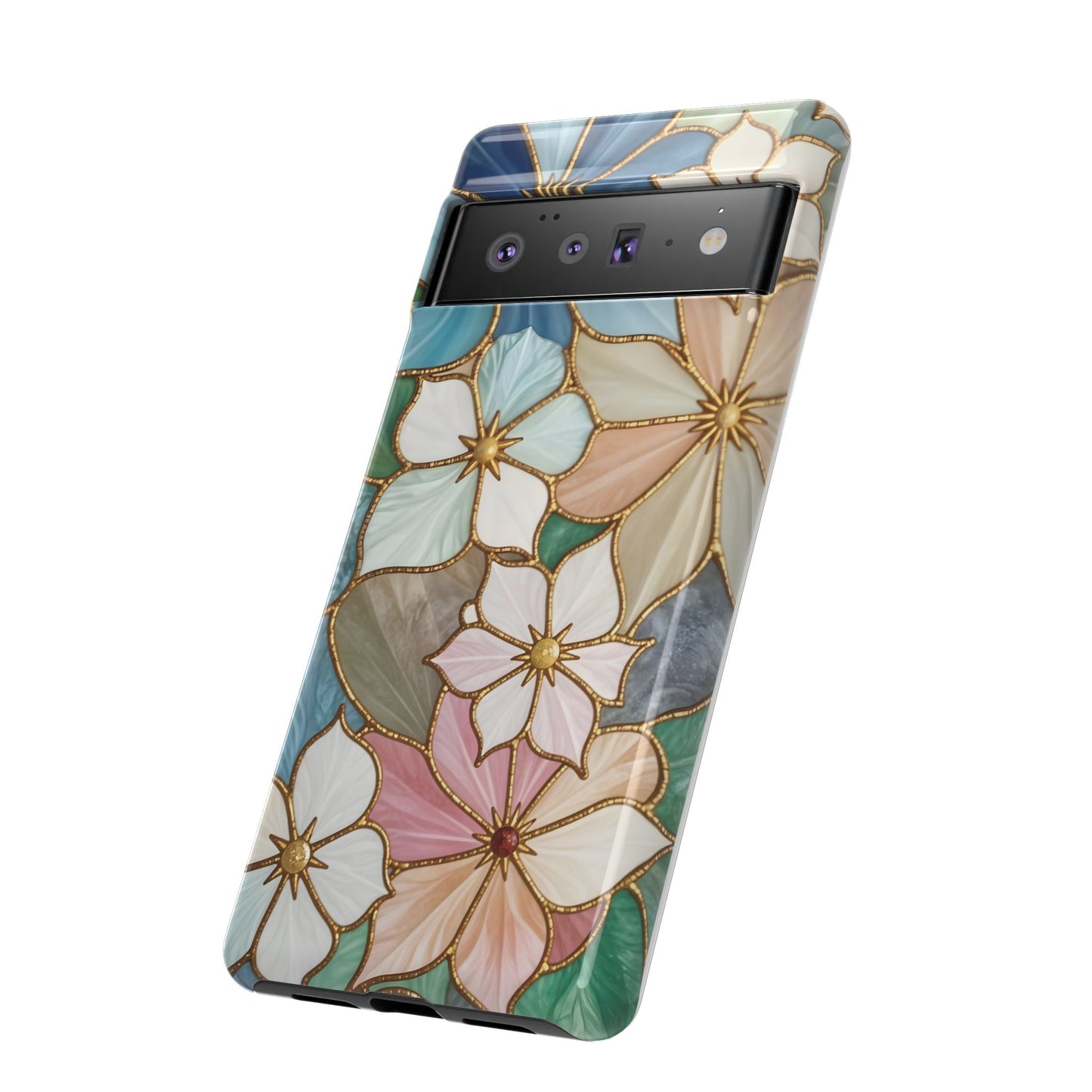 Floral Symphony: Stained Glass Elegance