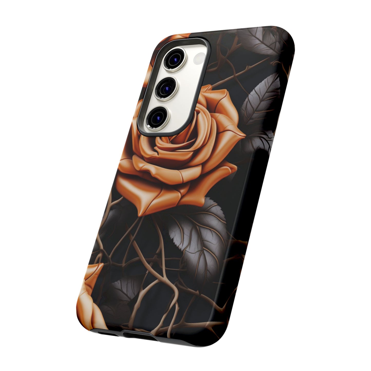 Midnight Gold Rose Mobile Case