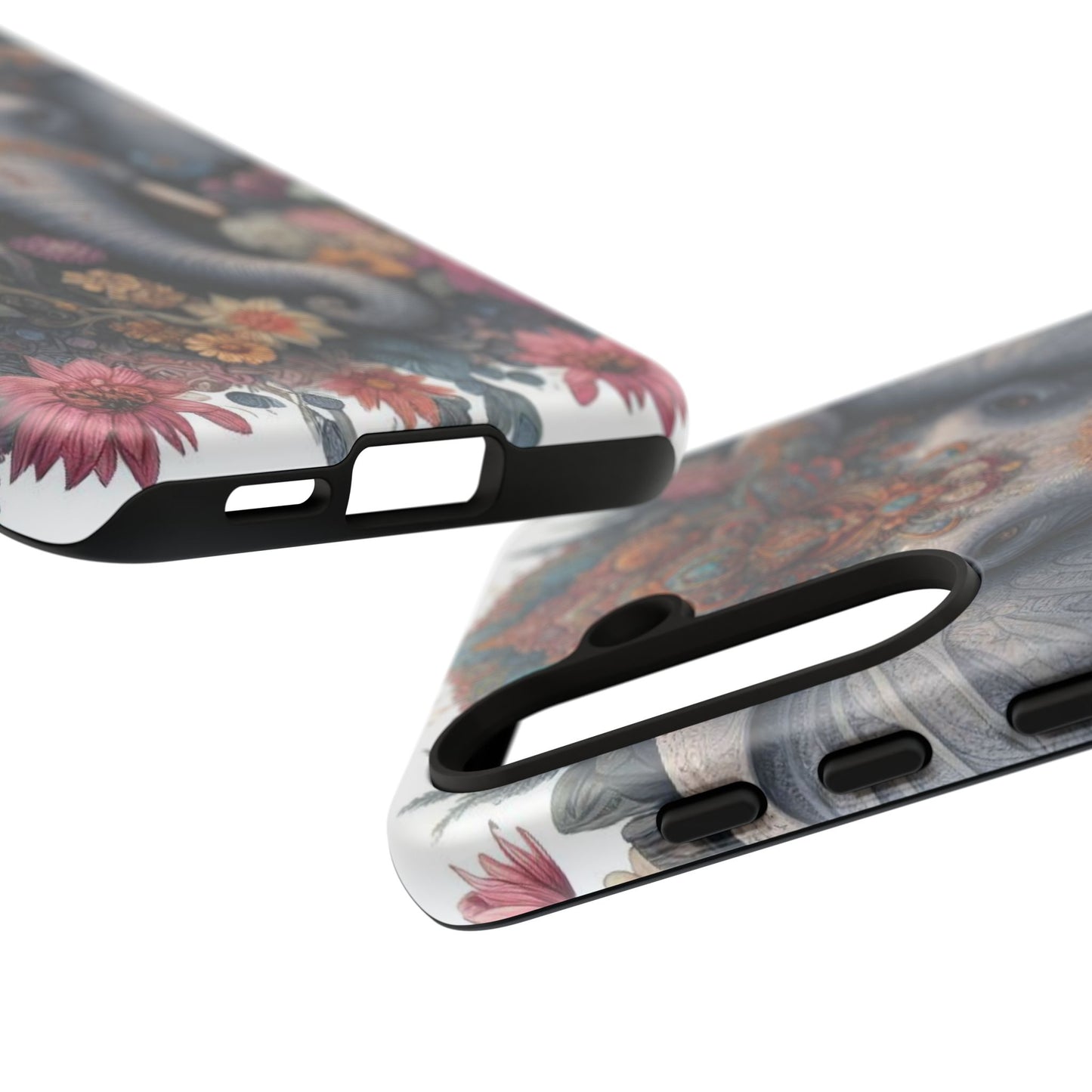 Regal Ornate Elephant Mobile Cover – Majestic Bohemian Art
