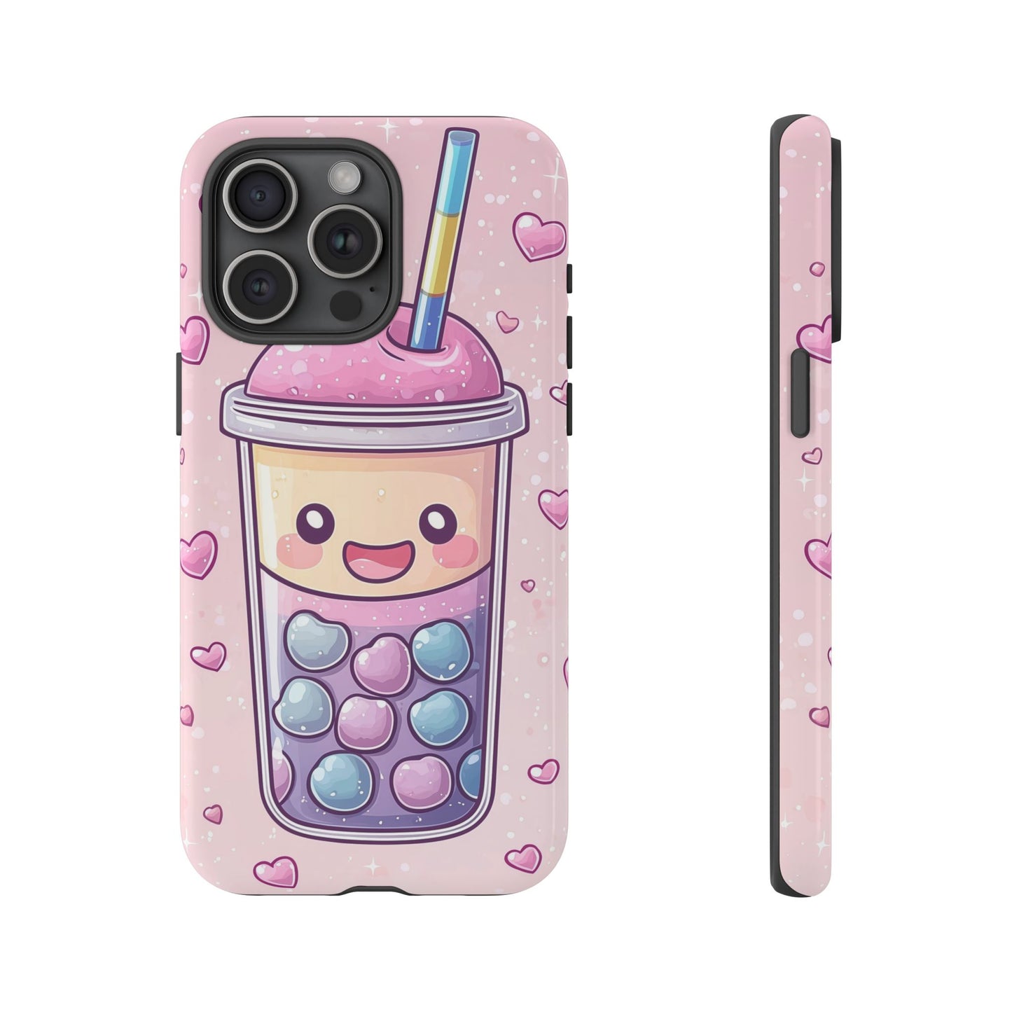 Sweet Bubble Tea Love Phone Case for iPhone, Samsung, Google Pixel