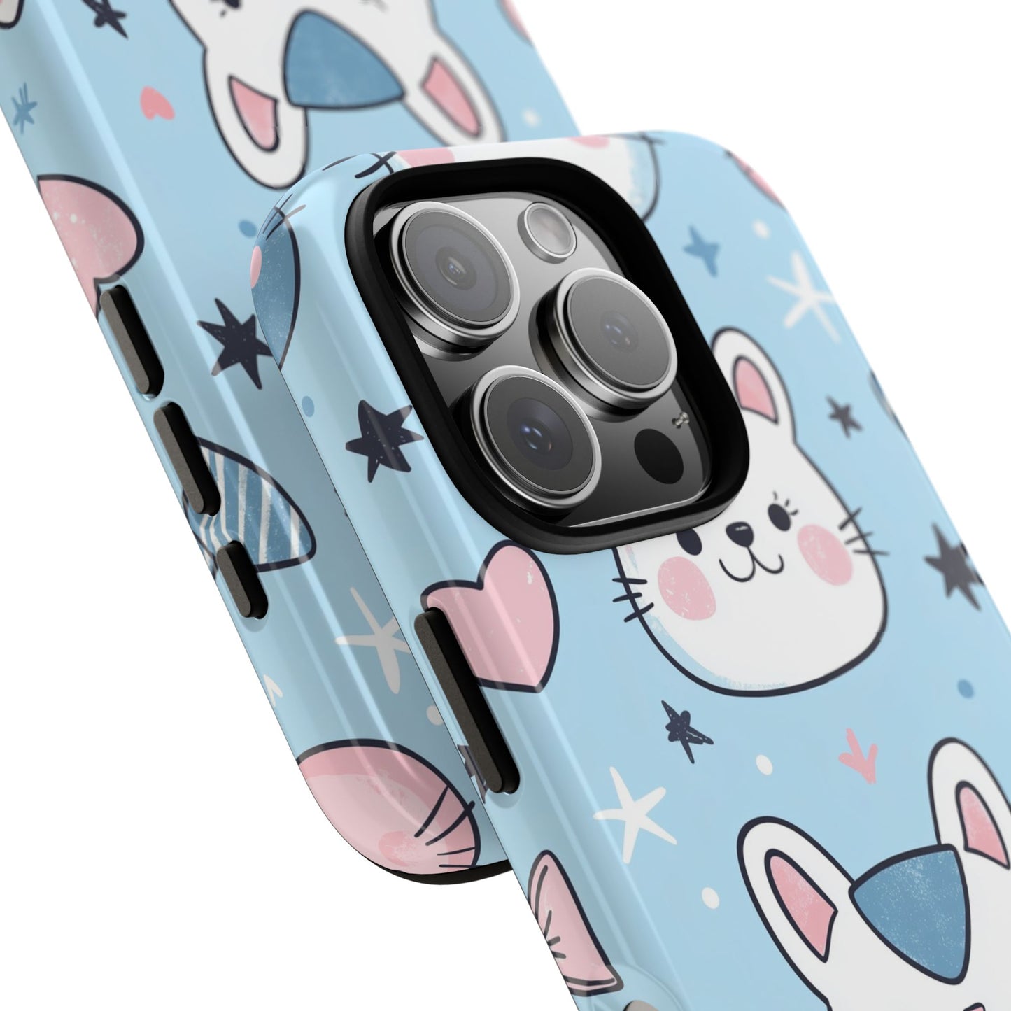 Kawaii Kitty Love Anime Phone Case for iPhone, Samsung, Google Pixel
