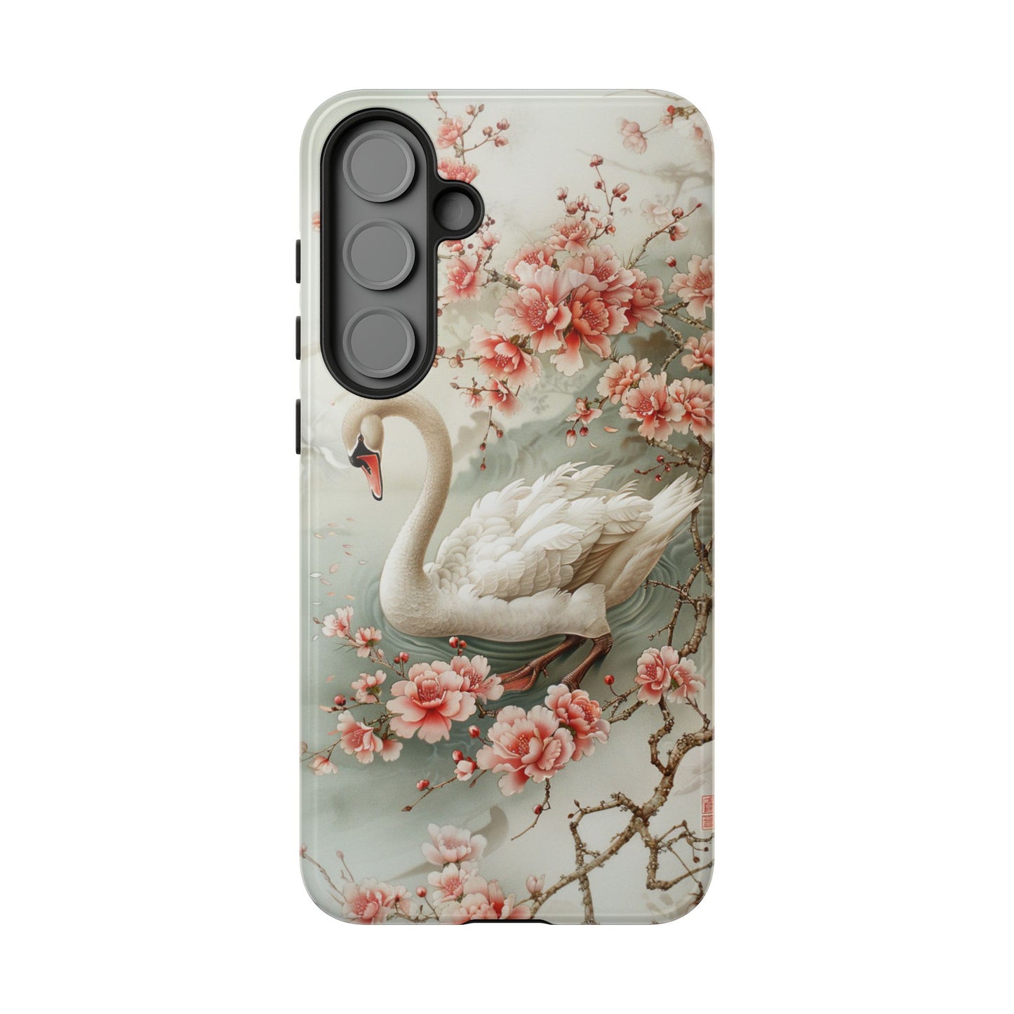 Floral Swan Phone Case β Bird Phone Case, Elegant & Protective for iPhone, Samsung & Google Pixel