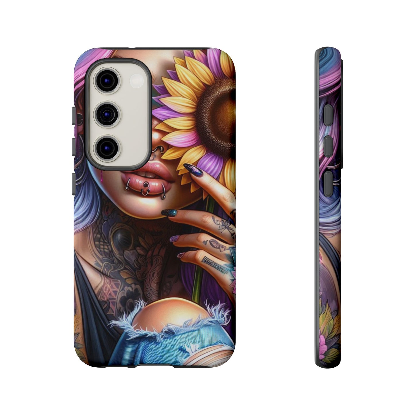 Sunflower Soul – Vibrant Ink & Cosmic Beauty Mobile Cover