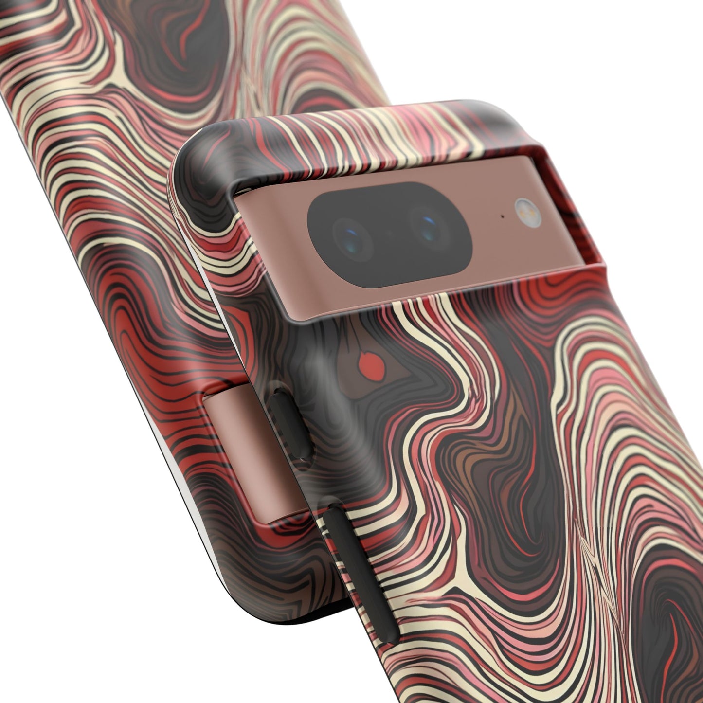Abstract wavy illusion with swirling lines | Pattern Design