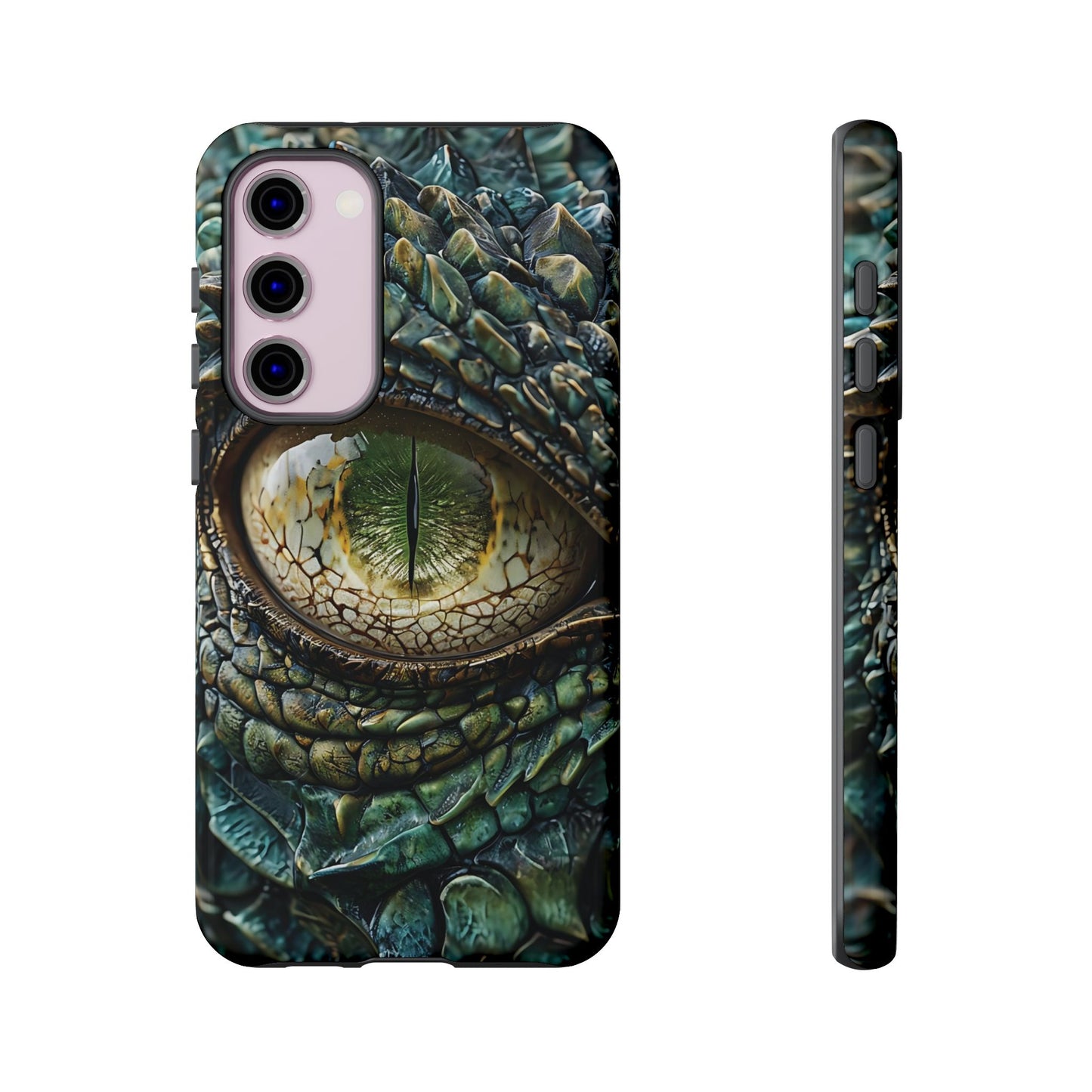 A Dragon's Eye With Intricate Scales phone case design.