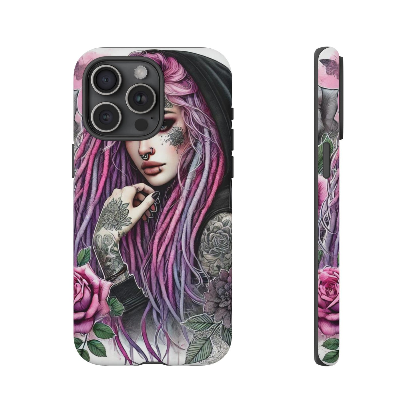 Gothic Rose Tattoo Art Mobile Case