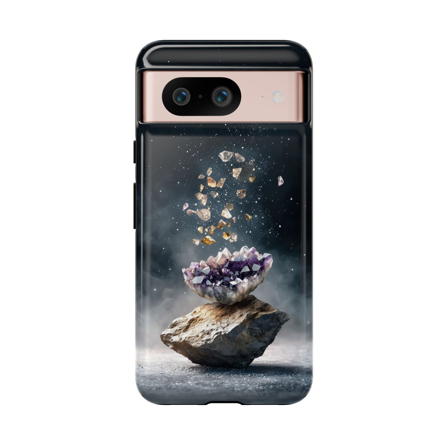 Mystic Amethyst Stones Phone Case for iPhone, Samsung & Google Pixel