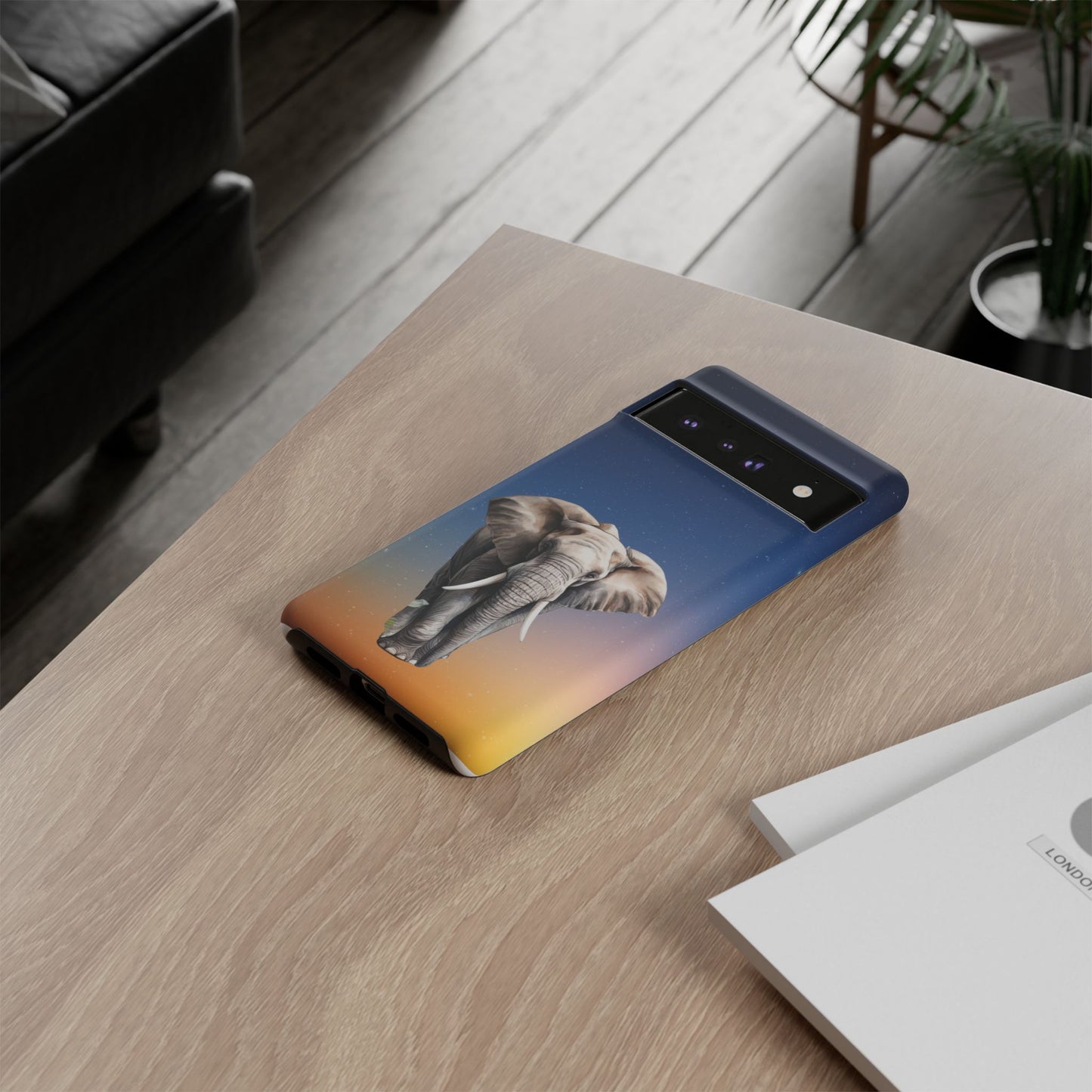 Celestial Elephant Mobile Cover – Dreamy Night Sky Aesthetic