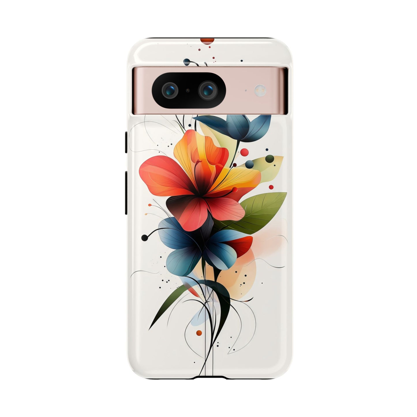 Vibrant Bloom – Modern Floral Art Phone Case for iPhone, Pixel & Samsung