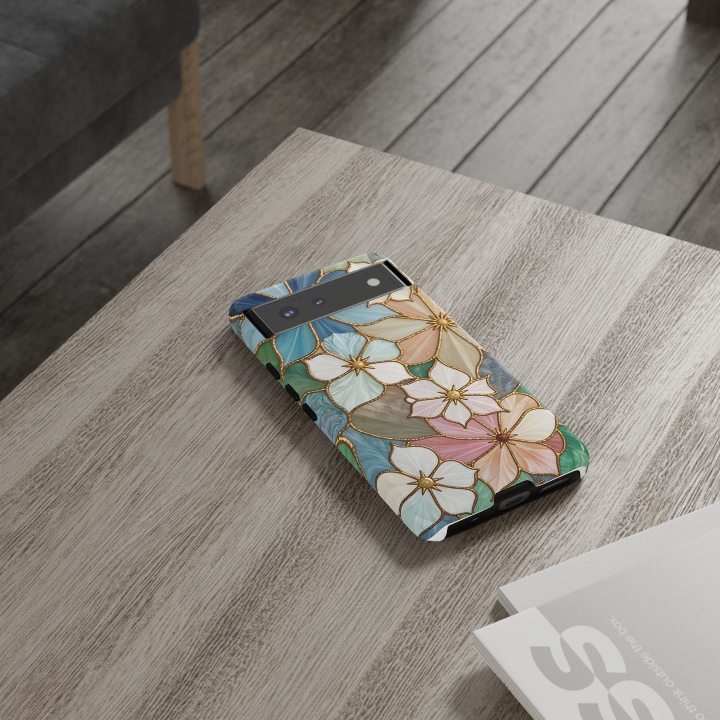 Floral Symphony: Stained Glass Elegance
