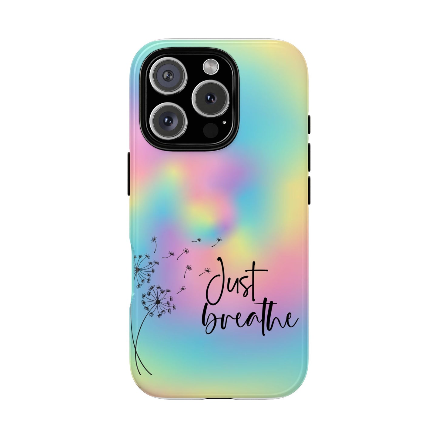 Just Breathe Phone Case - Aesthetic Minimalist Cover for iPhone, Samsung & Google Pixel
