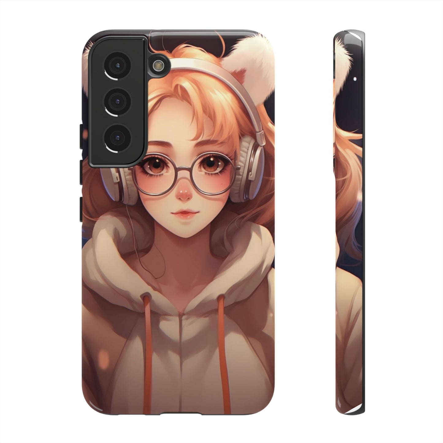 Anime Girl Phone Case - Cute Aesthetic Cover for iPhone, Samsung & Google Pixel, Girly Phone Case, Kawaii Lover Gift