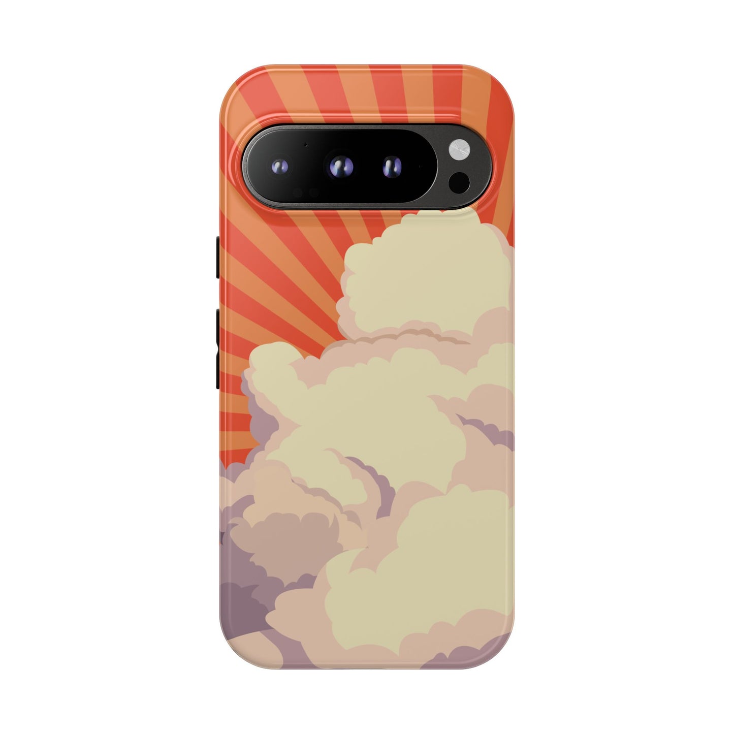 Retro Groovy Cloud Phone Case β 70s Aesthetic for iPhone, Samsung & Google Pixel