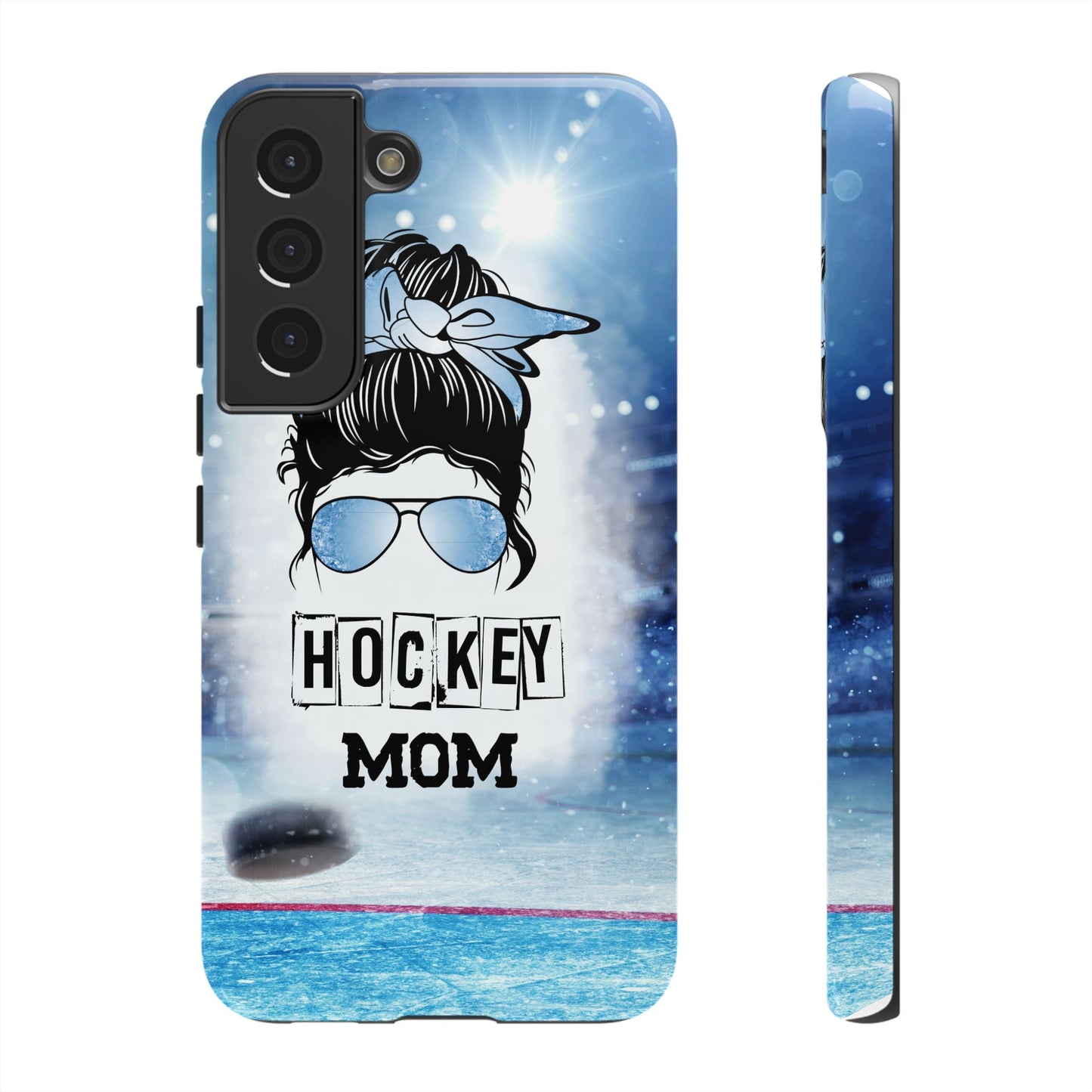 Hockey Mama Phone Case - Protective & Stylish Cover for iPhone, Samsung & Google Pixel, Messy Bun Phone Case, Gift for Game Lover