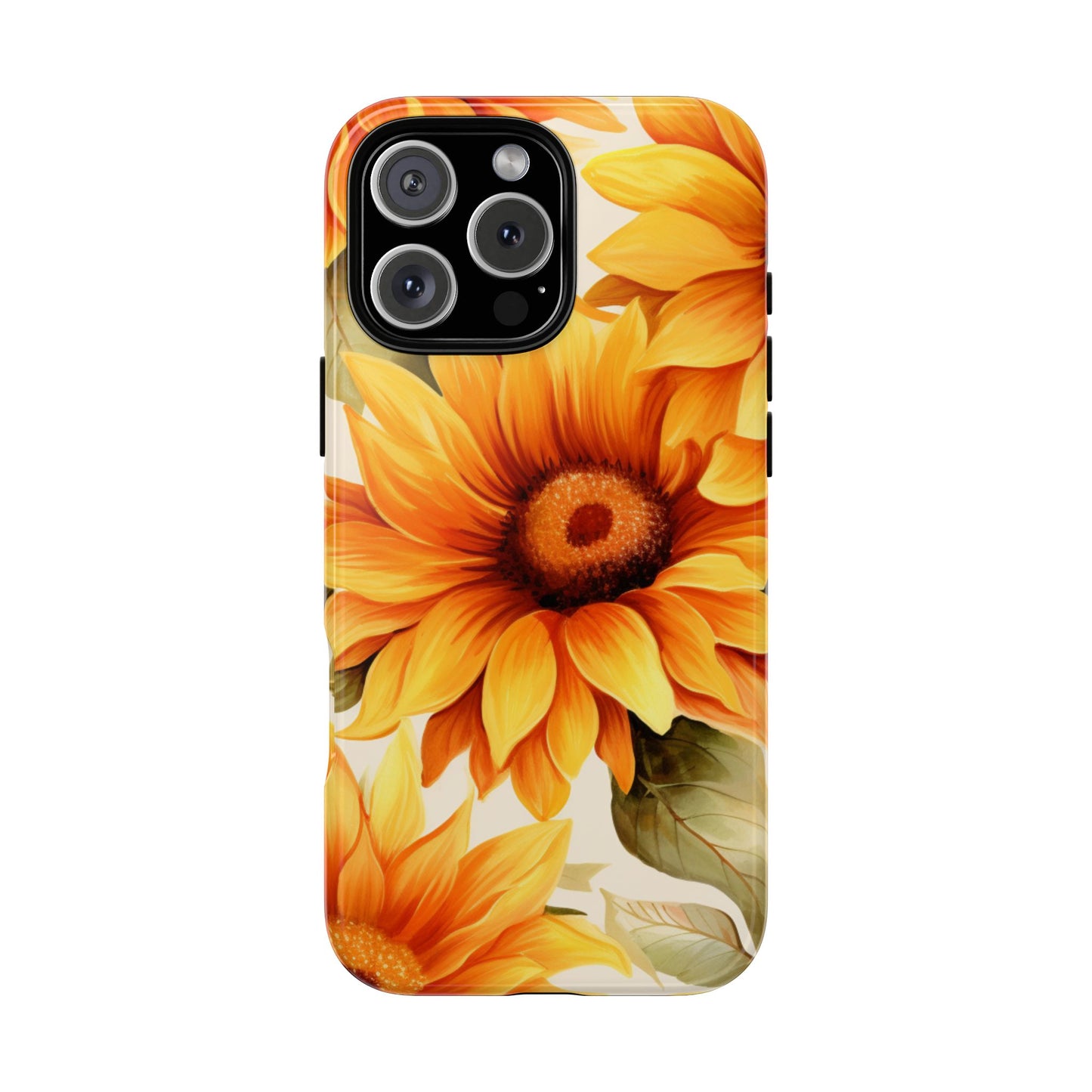 Golden Sunflower Glow Mobile Case – Radiant & Elegant