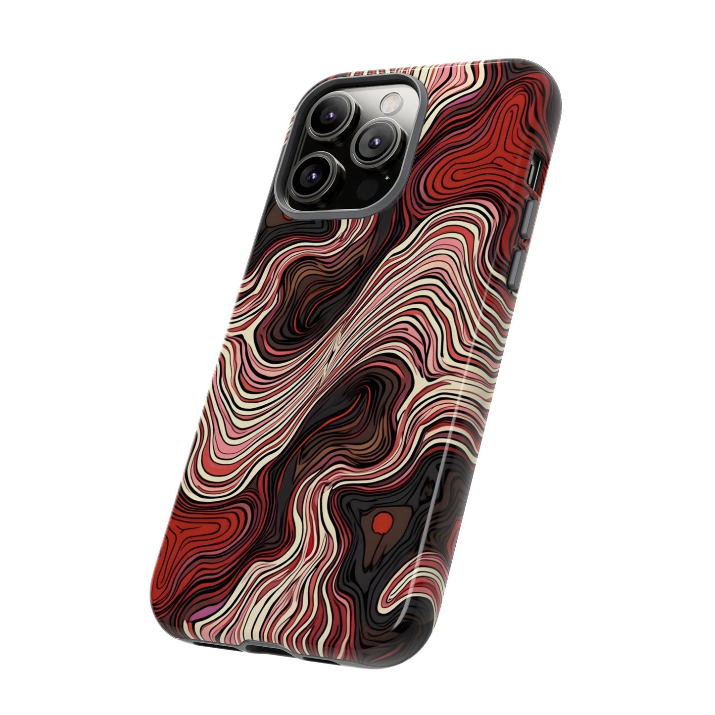 Abstract wavy illusion with swirling lines | Pattern Design