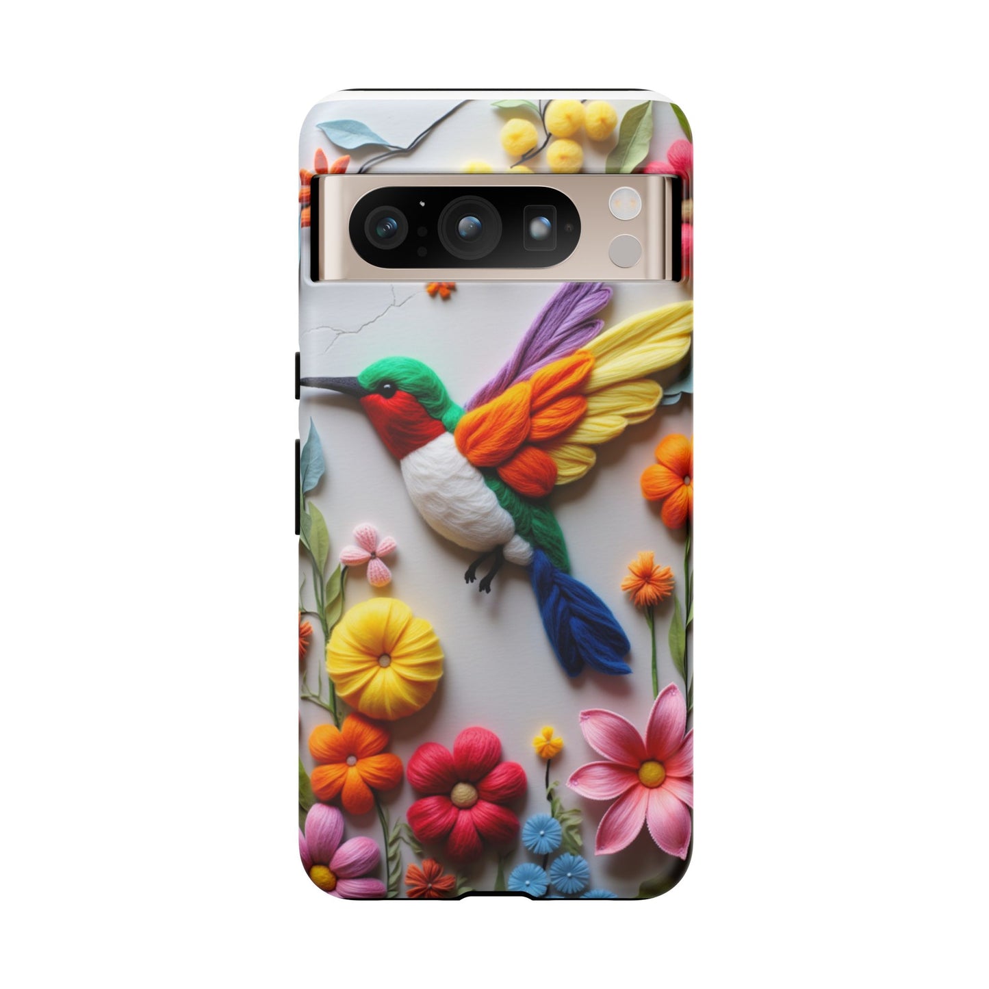Elegant Hummingbird with Floral Mosaic Design | Nature's Artistic Vibes | Pixel 8 pro