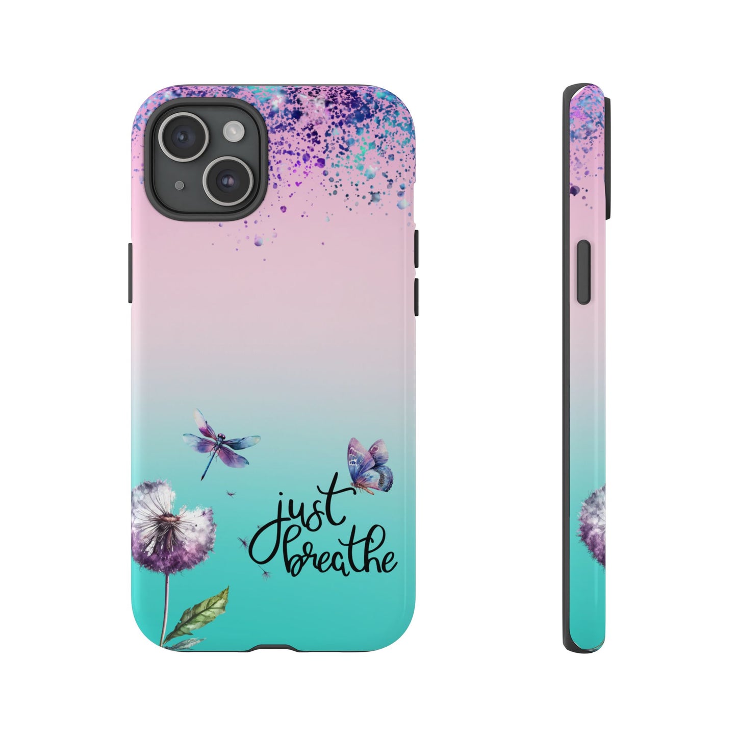 Just Breathe Phone Case - Aesthetic Minimalist Cover for iPhone, Samsung & Google Pixel