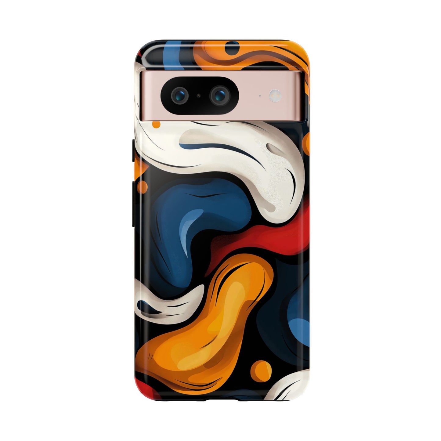Liquid Pop Abstract Case – Bold Swirl Design for iPhone, Google Pixel & Samsung