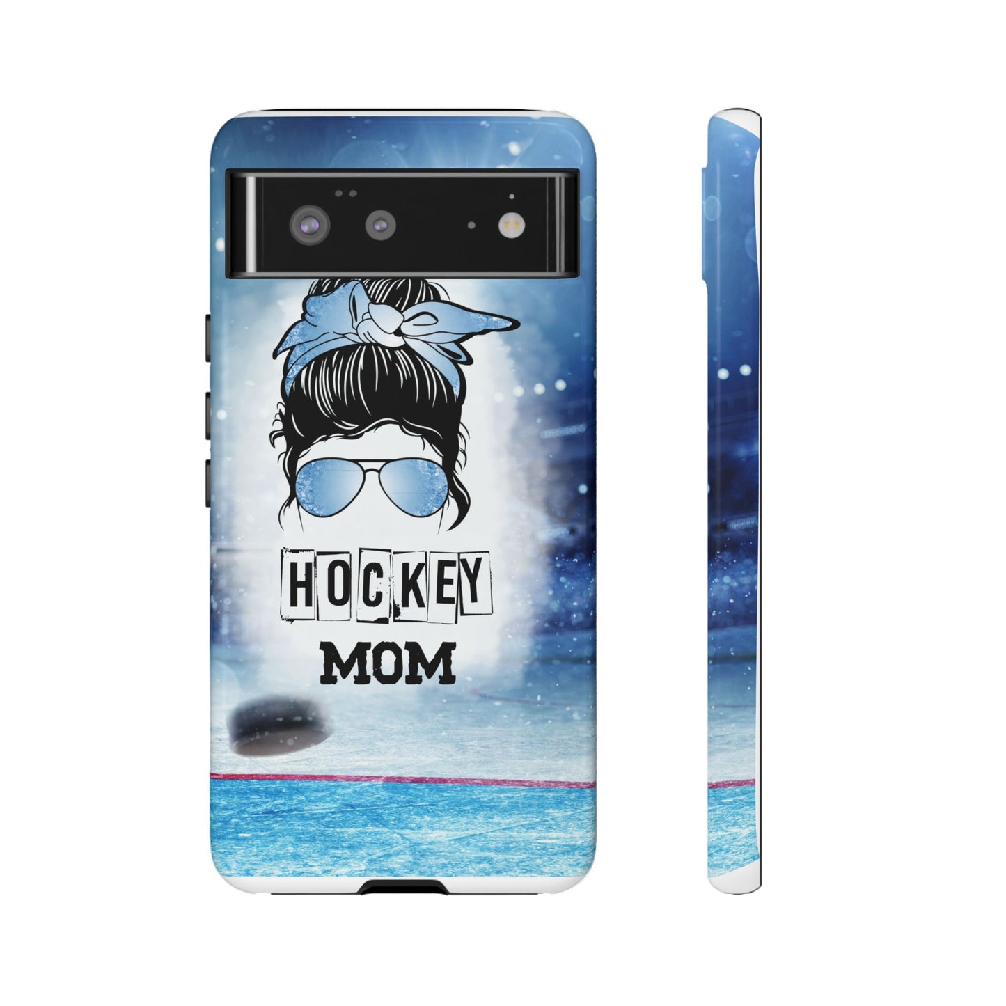 Hockey Mama Phone Case - Protective & Stylish Cover for iPhone, Samsung & Google Pixel, Messy Bun Phone Case, Gift for Game Lover