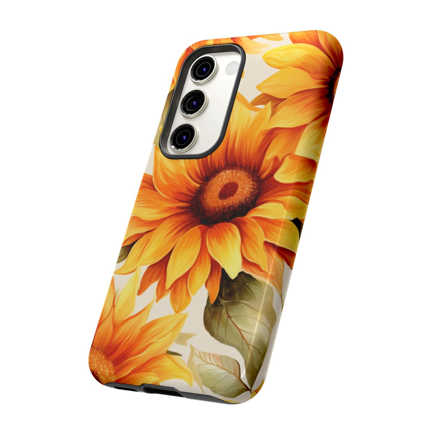 Golden Sunflower Glow Mobile Case – Radiant & Elegant