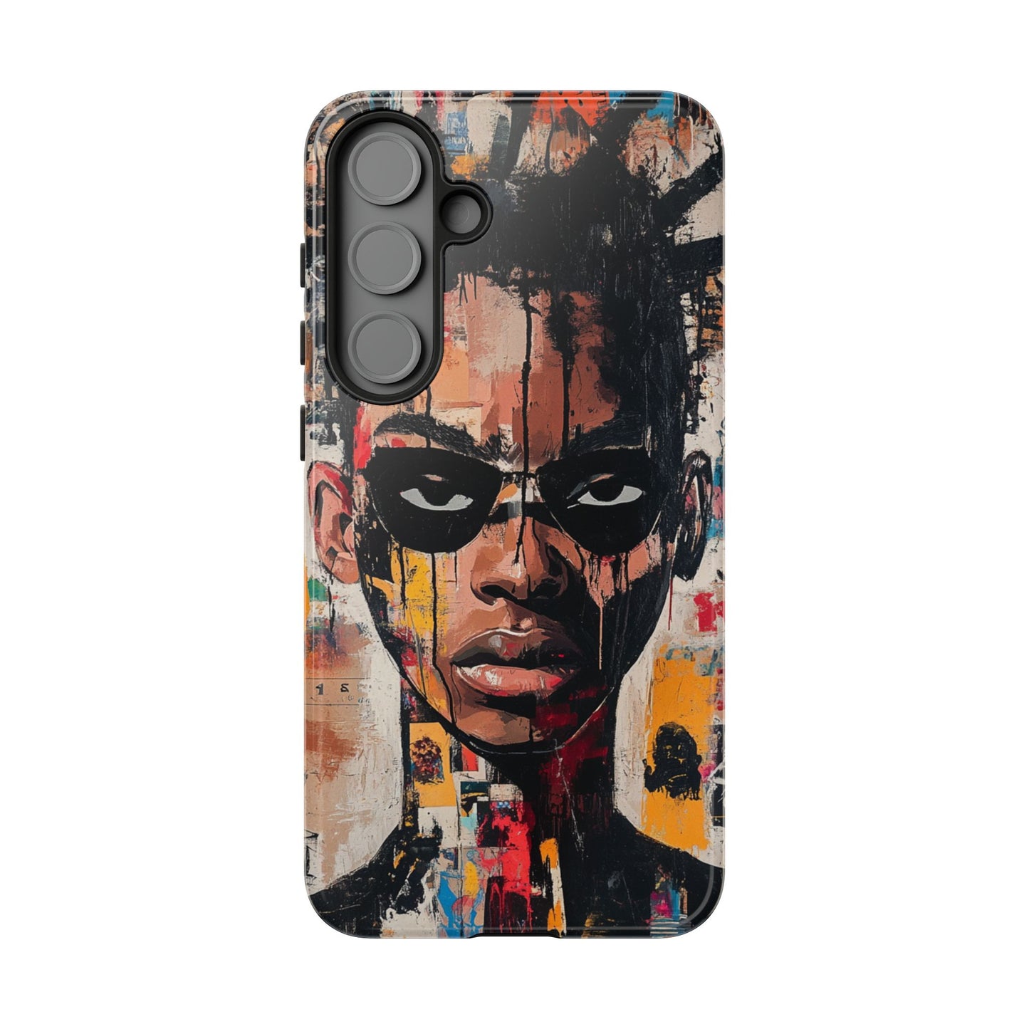 Abstract Graffiti Phone Case – Basquiat Art Inspired - iPhone, Samsung & Google Pixel Cover - Artistic Painting Case, Art Lover Gift