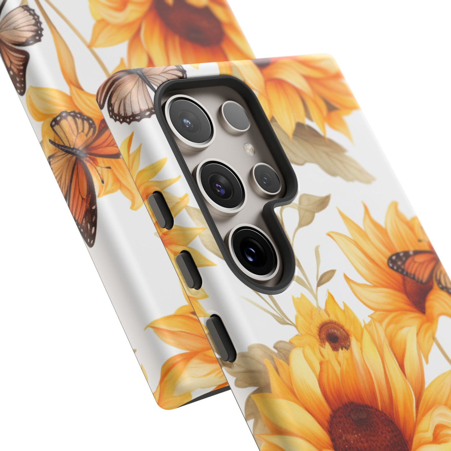 Sunflower & Butterfly Aesthetic Mobile Case – Bright & Nature-Inspired