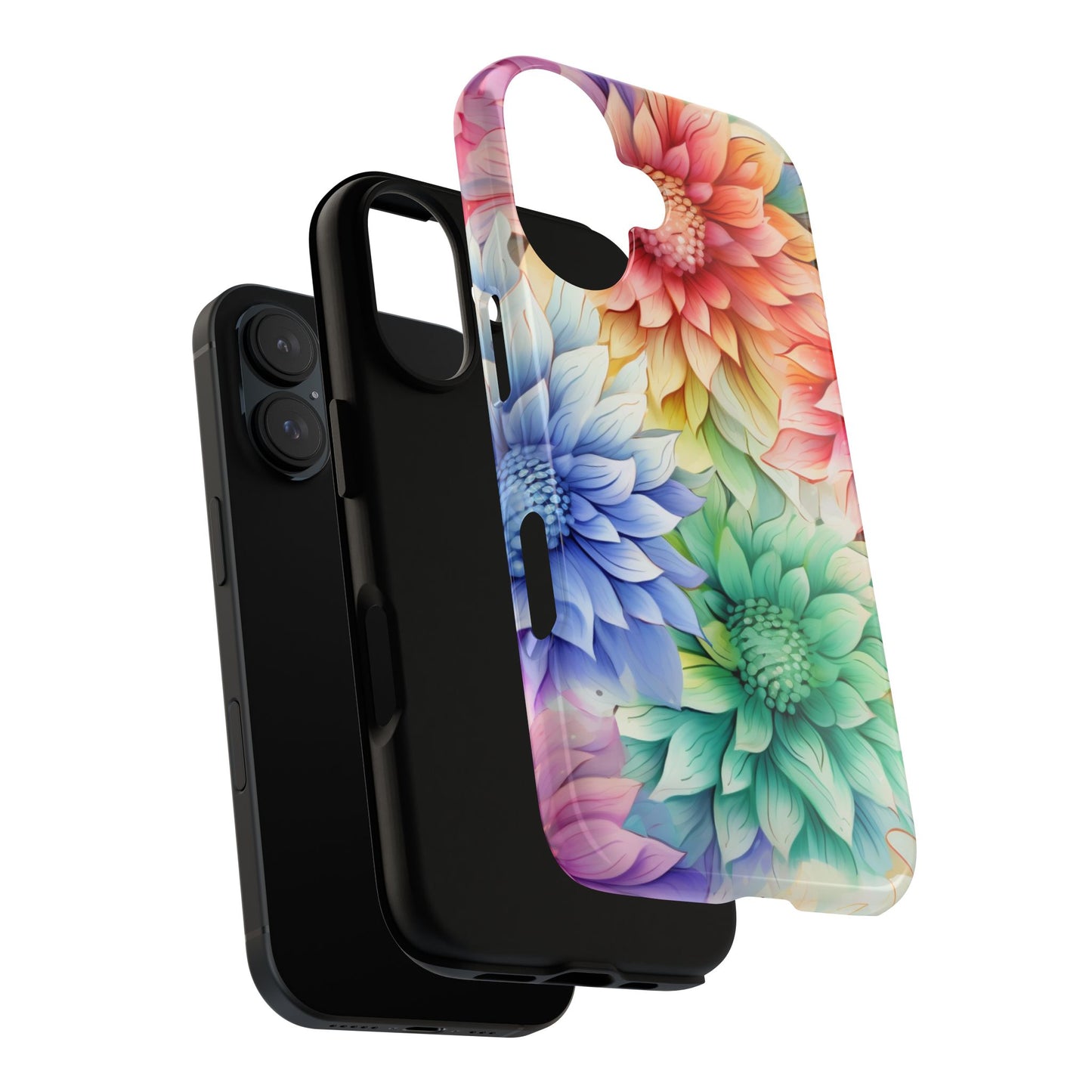Rainbow Bloom Mandala Floral Mobile Case